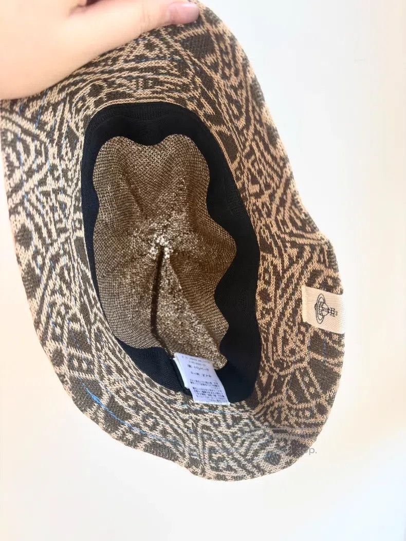 Vivienne Westwood Vivienne Westwood Brown Saturn Print Fisherman's Hat Size ONE SIZE - 5 Thumbnail