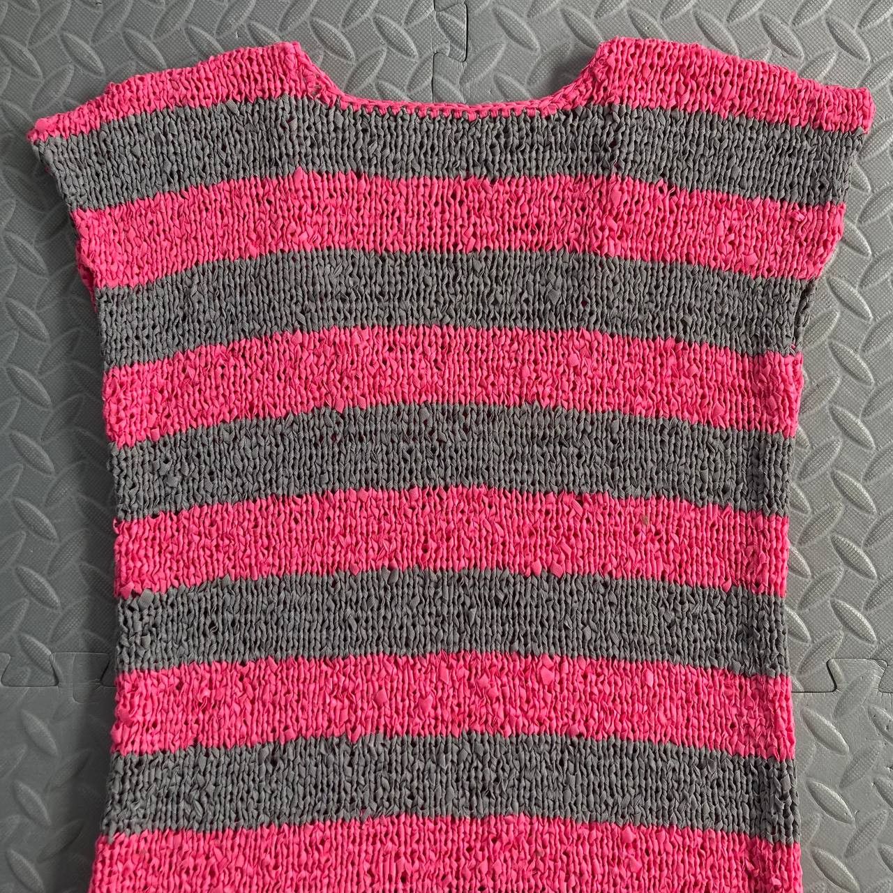 Pleats Please Issey Miyake Pleats Please - Vintage Knitted Striped Dress Size M / US 6-8 / IT 42-44 - 9 Thumbnail