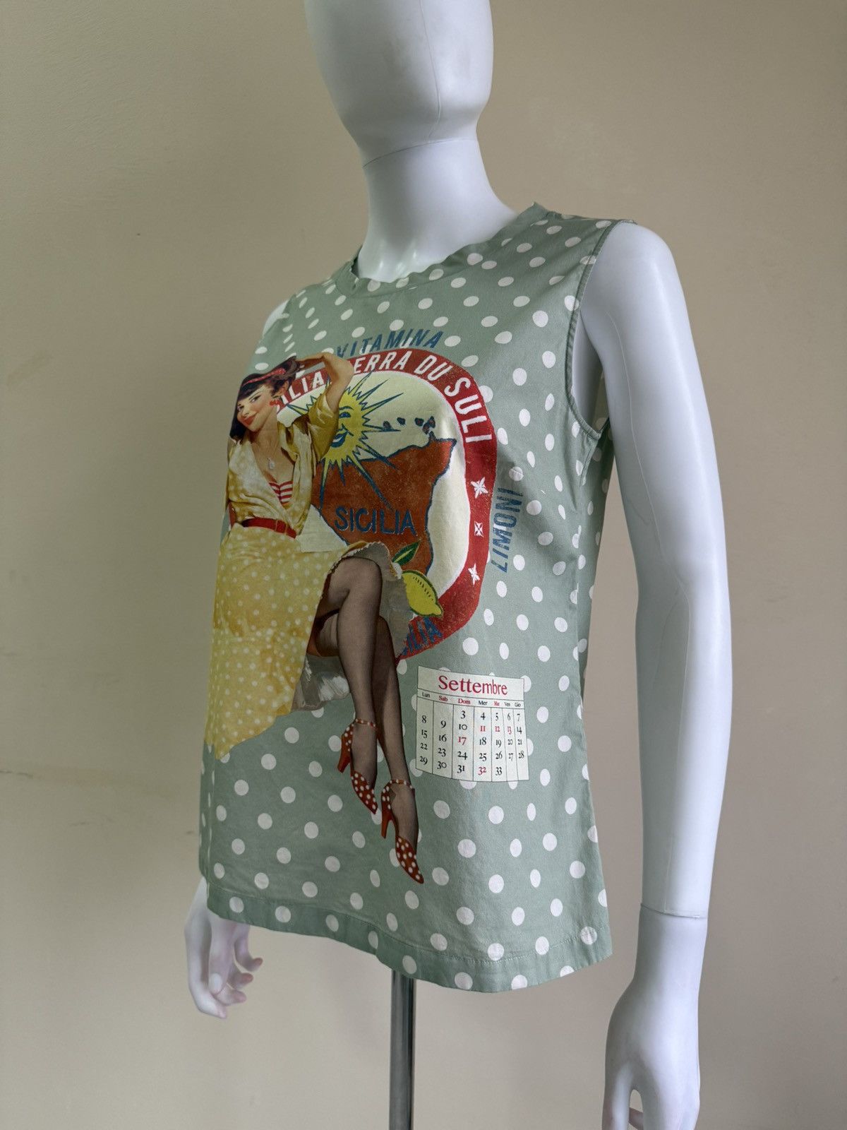 Dolce & Gabbana Women’s Dolce Gabbana Tank Top Pin Up Girl Size 40 Size S / US 4 / IT 40 - 5 Thumbnail