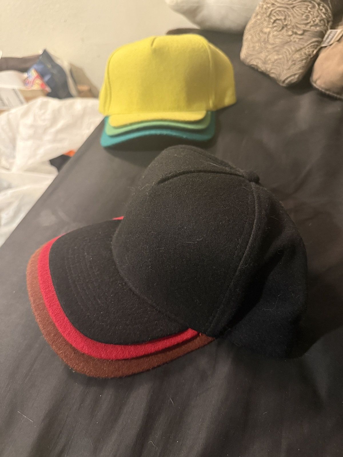 Aris Tatalovich Aris Tatalovich Triple brim layer hat Size ONE SIZE - 2 Thumbnail