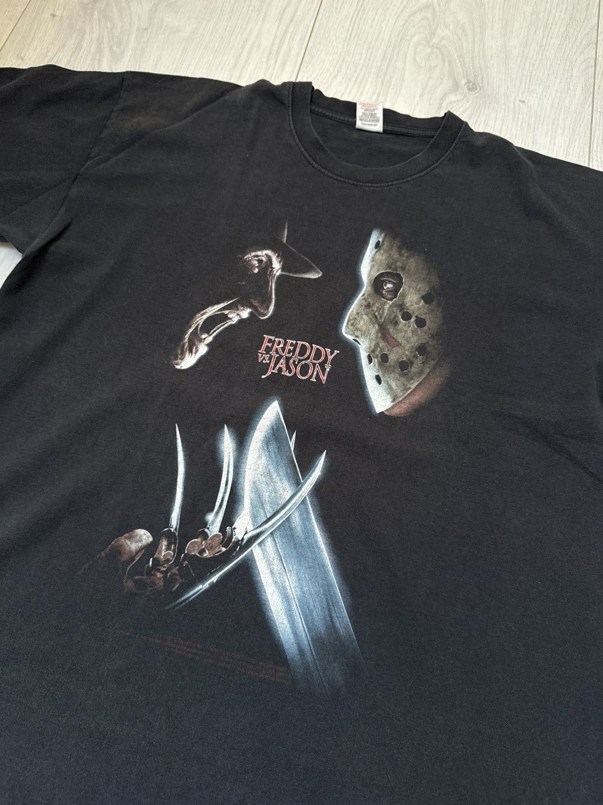 Vintage Freddy vs Jason Vintage 2003 Movie Merch Blue Grape License Size US XL / EU 56 / 4 - 4 Thumbnail