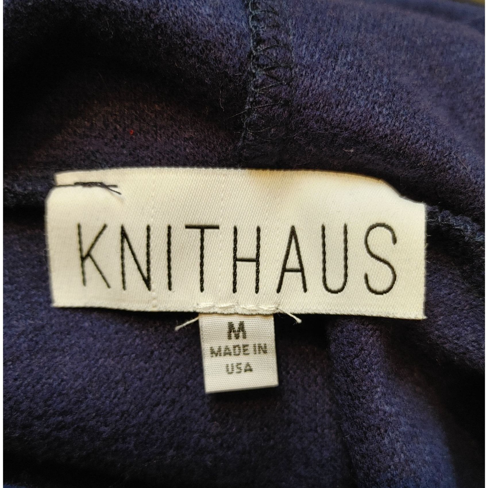 Other KNITHAUS Womens M Blue Long Sleeve Pullover Hooded Tunic Dre Size M / US 6-8 / IT 42-44 - 3 Thumbnail