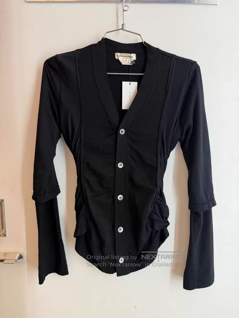 Comme des Garcons Comme des Garcons Black Cardigan Size S / US 4 / IT 40 - 1 Thumbnail