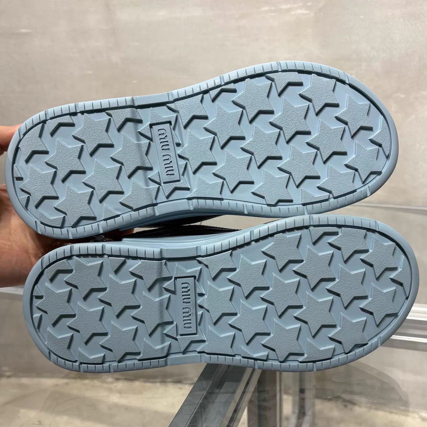 Miu Miu MIU MIU Blue Crystal Sneaker 35.5 YH5000557 New in Box Size US 4.5 / IT 34.5 - 7 Thumbnail