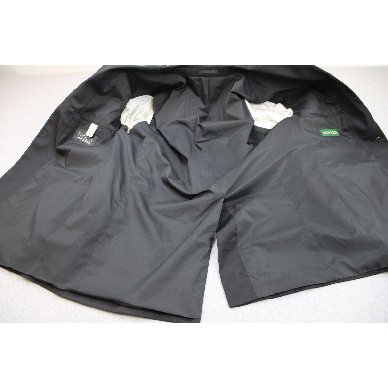 Ralph Lauren Lauren Ralph Lauren Blazer Mens 44L Black Wool Two Button Size 44L - 3 Thumbnail