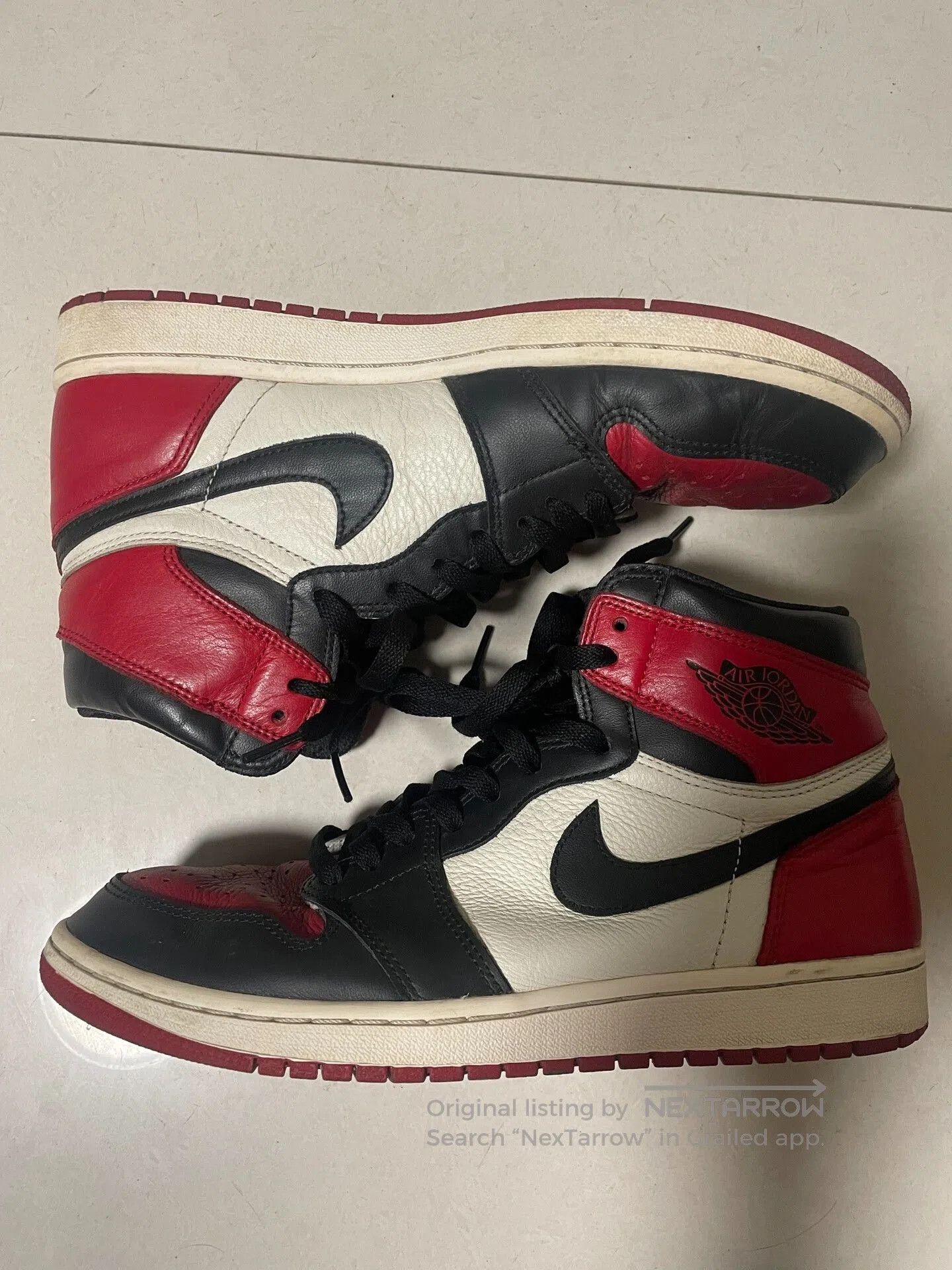 Jordan Brand Nike Jordan Air Jordan 1 High Bred Toe. Size US 11 / EU 44 - 1 Thumbnail