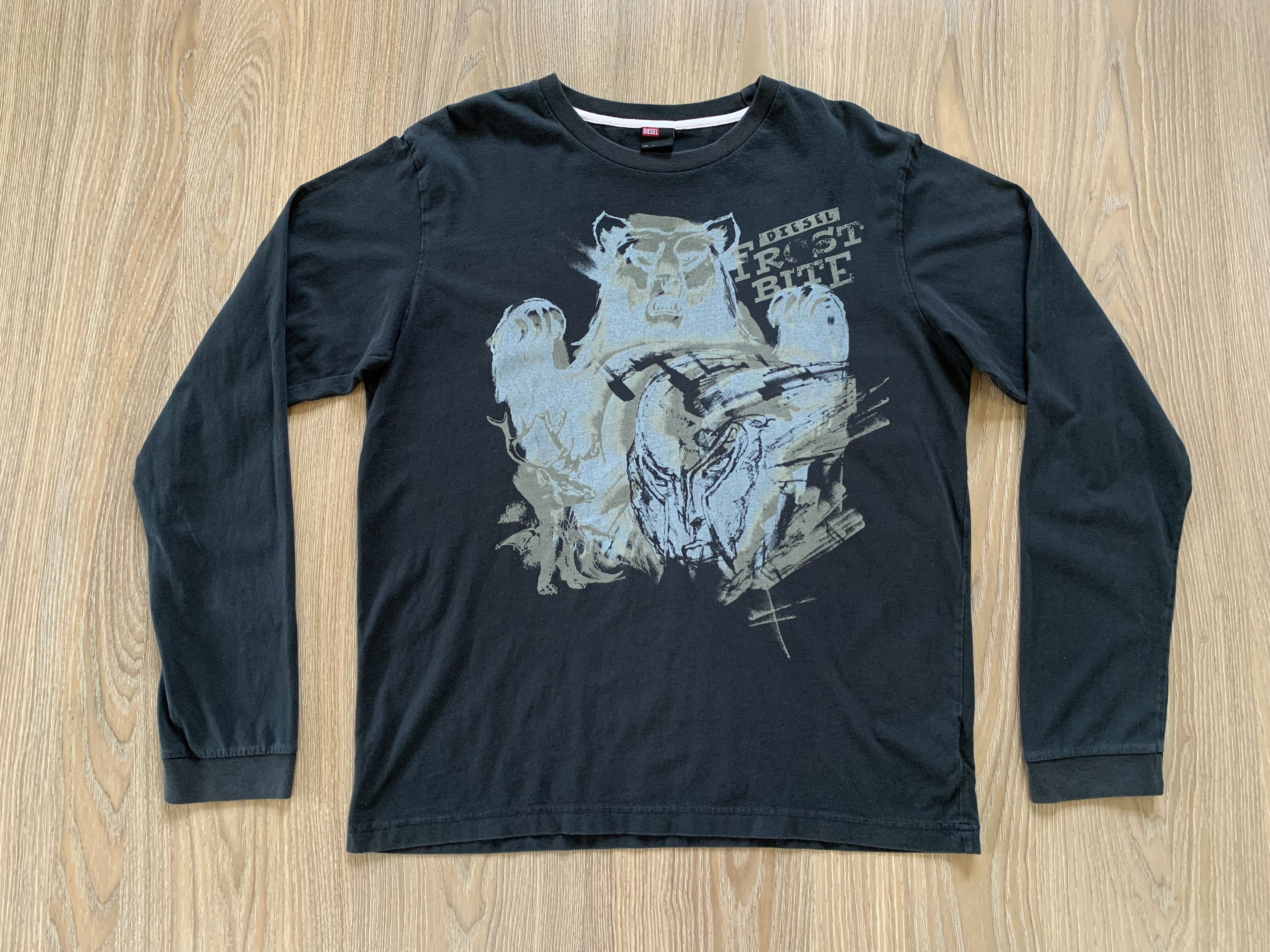 Diesel × Vintage Diesel Vintage Printed Long Sleeve Size US XL / EU 56 / 4 - 2 Thumbnail