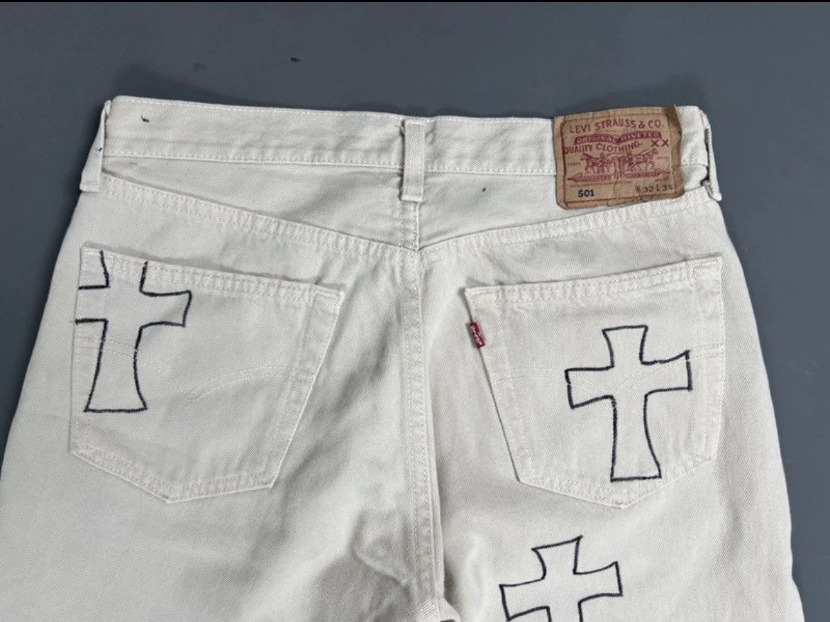Levi's Levis Jeans (L) Chrome hearts inspired Size US 34 / EU 50 - 4 Thumbnail