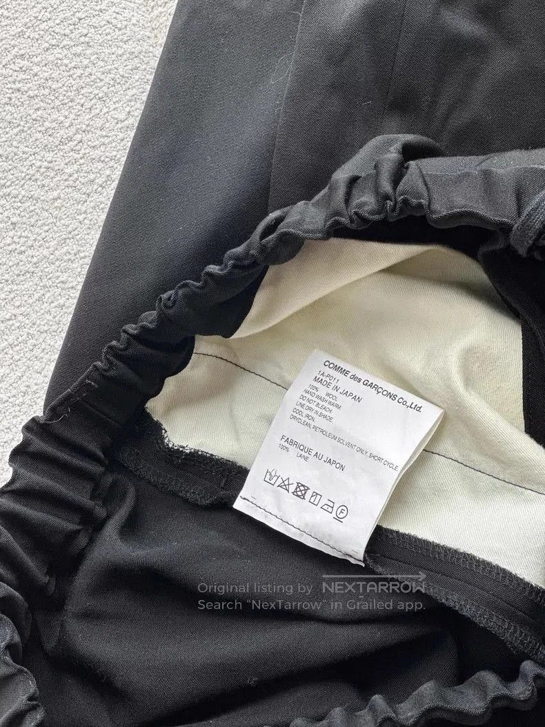 Comme des Garcons COMME DES GARCONS Black Casual Mid-Length Pants. Size US 32 / EU 48 - 6 Thumbnail