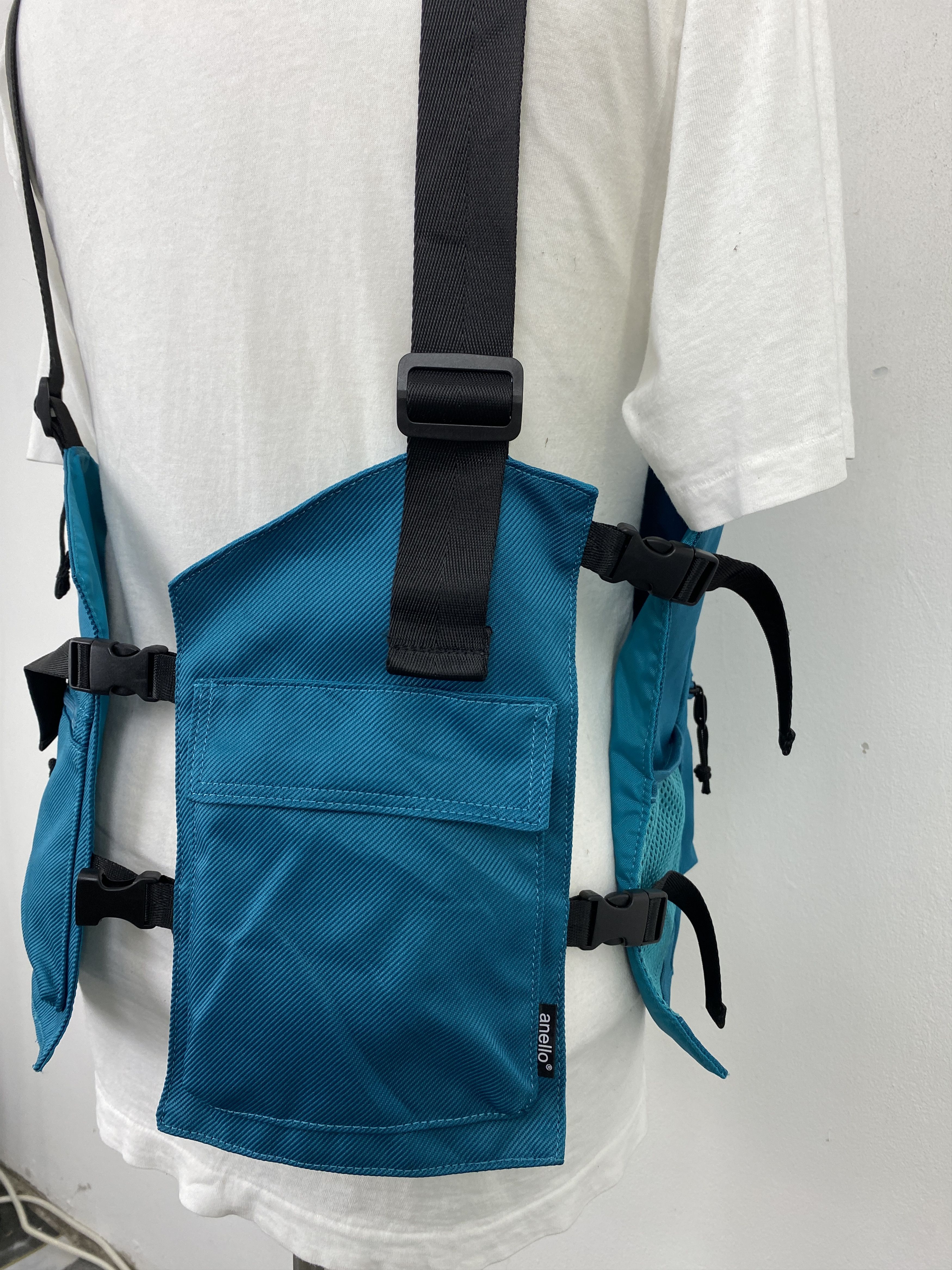 Japanese Brand Vintage Anello Multi Pocket Tactical Vest Backpack BG0134 Size ONE SIZE - 7 Thumbnail