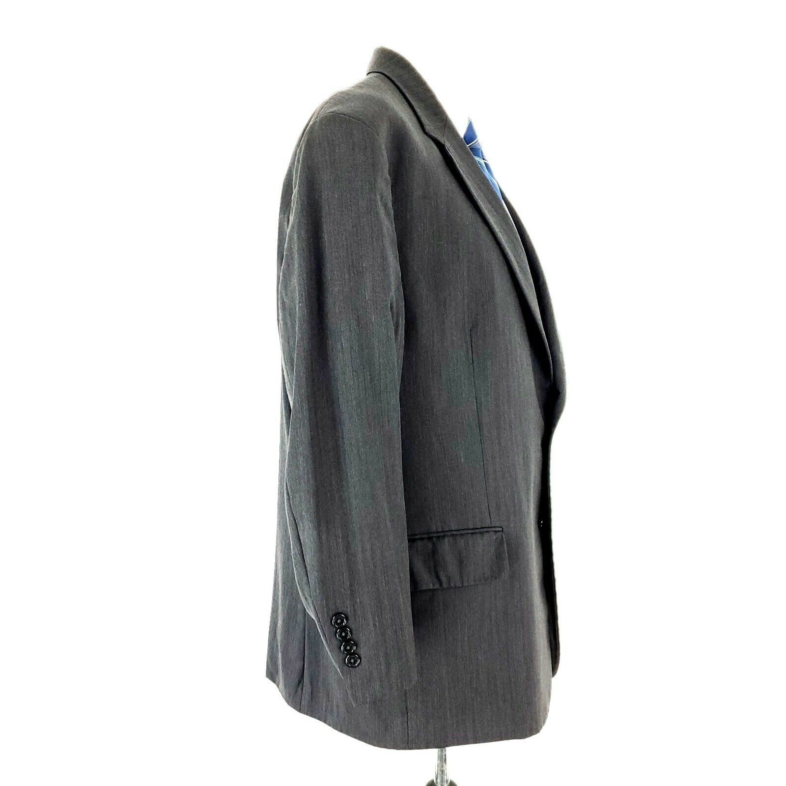 Jos. A. Bank Jos A Bank Wool 2 Button Signature Collection Blazer 44R Gra Size 44R - 7 Thumbnail