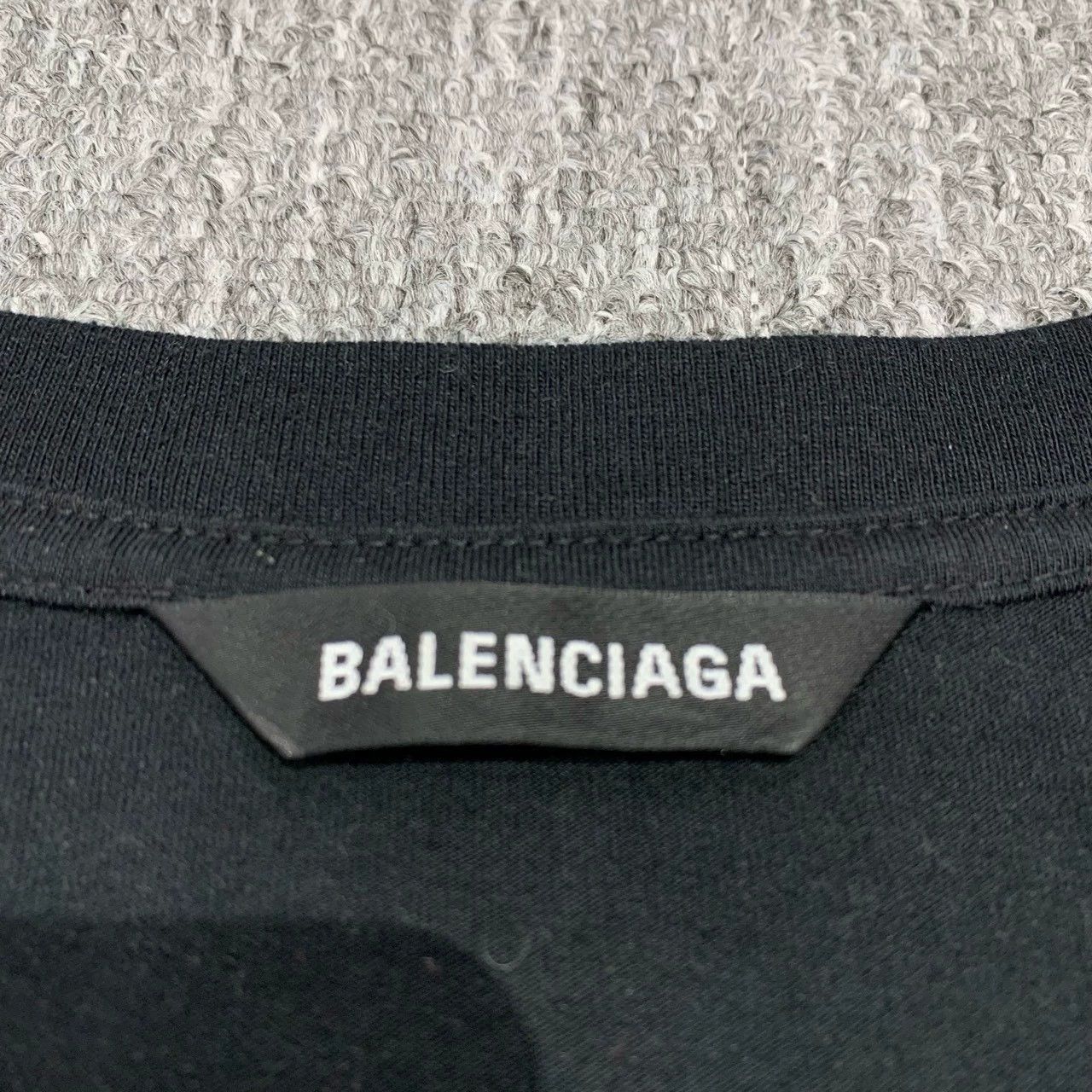 Balenciaga Balenciaga Black Seven Nation Language Short Sleeve- Size US M / EU 48-50 / 2 - 5 Thumbnail