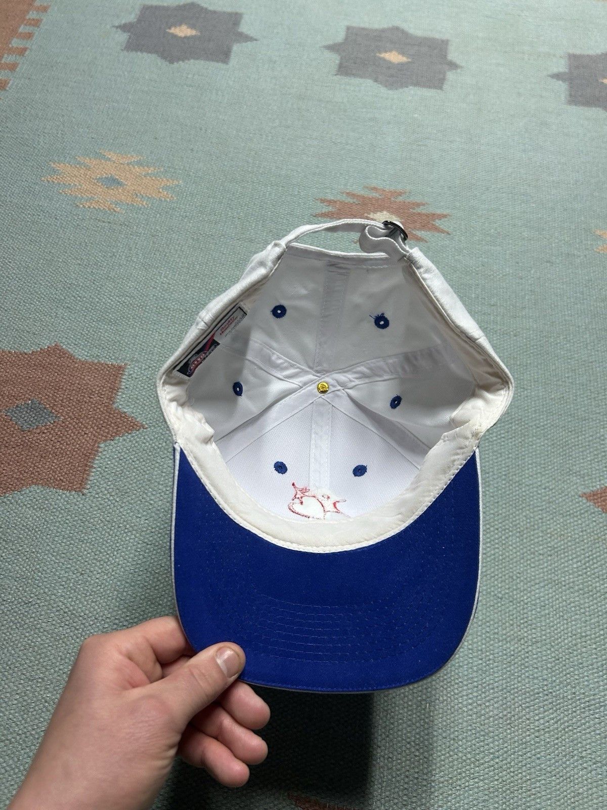 Vintage Vtg strapbac hat big brothers big sisters program blue white Size ONE SIZE - 5 Thumbnail