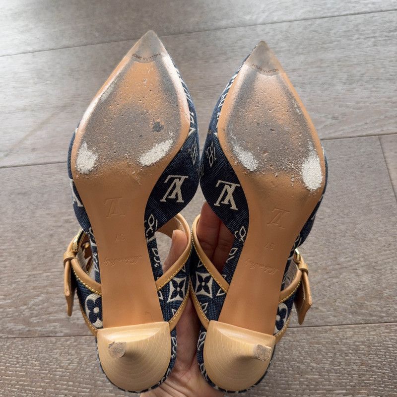 Louis Vuitton Louis Vuitton Sofia Sandals in Blue Size US 6 / IT 36 - 4 Thumbnail