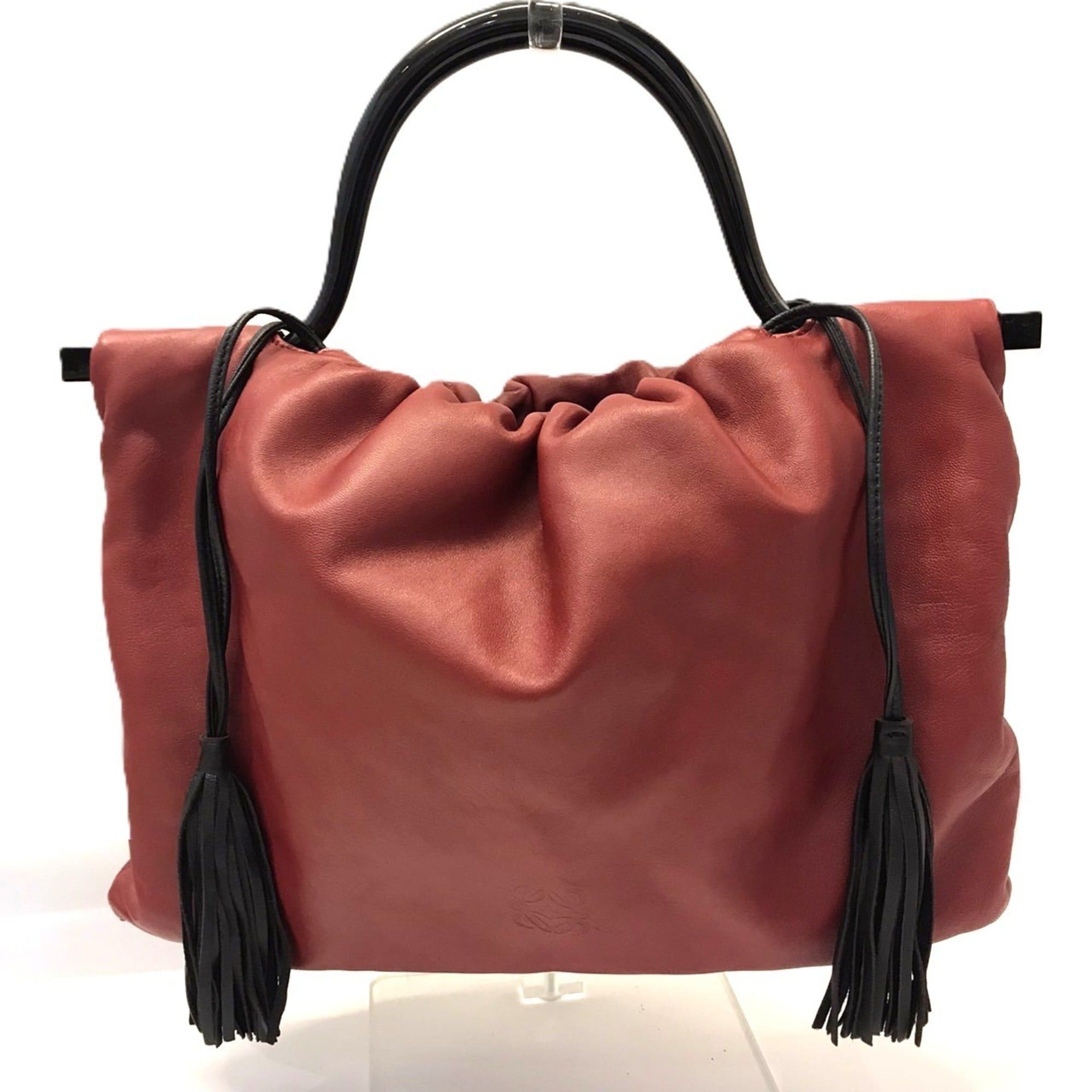 Loewe LOEWE handbag in nappa leather with anagram and tassel, red, for women. Size ONE SIZE - 1 Thumbnail