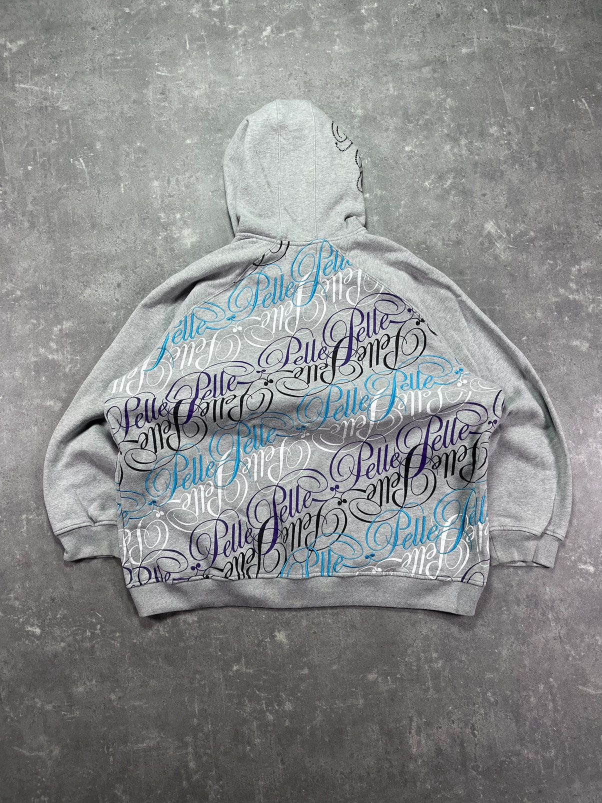 Pelle Pelle Pelle Pelle Multilogo Printed Embroidered Baggy Zip Hoodie Size US XXL / EU 58 / 5 - 2 Thumbnail