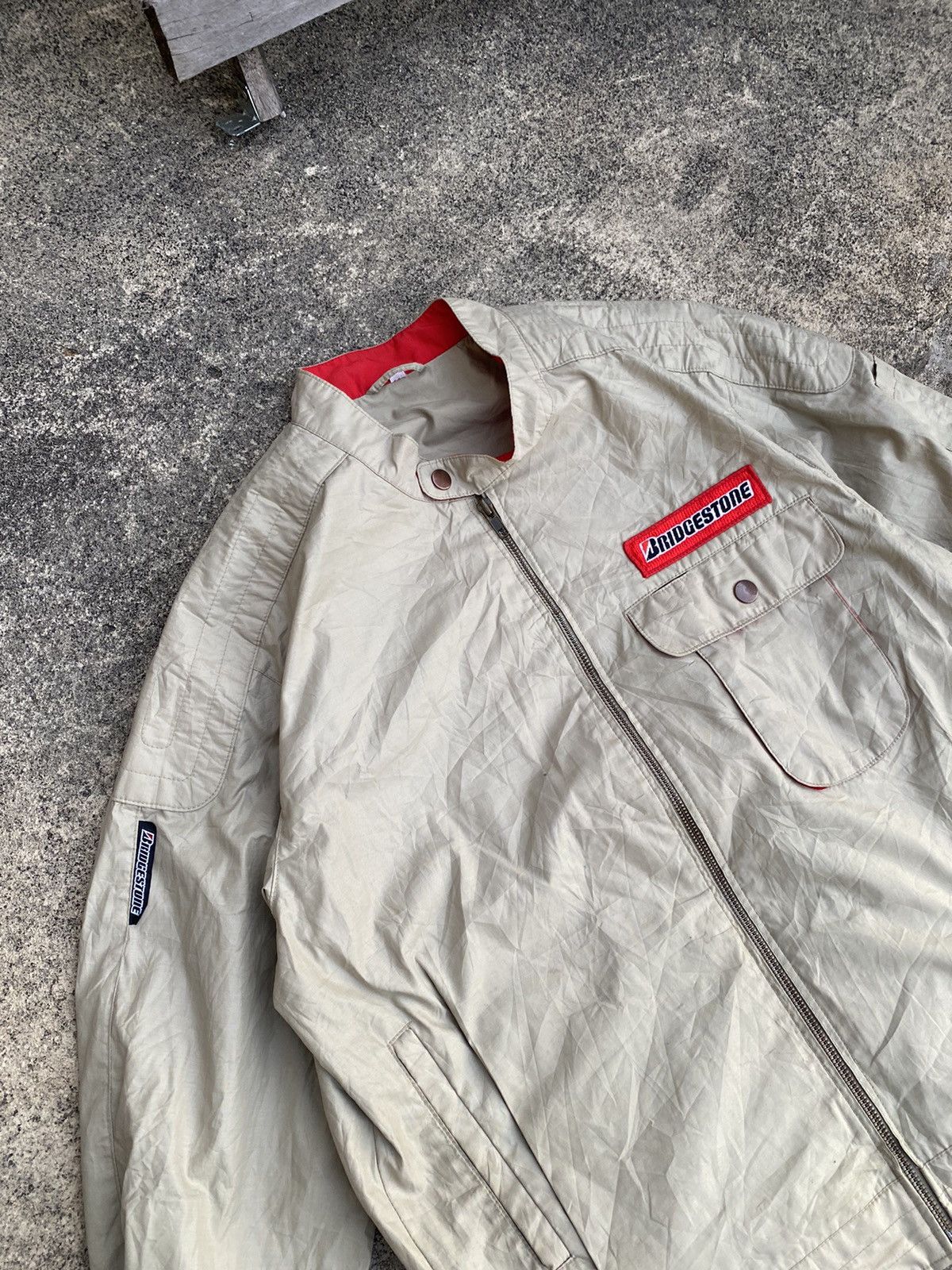 Japanese Brand Vintage BRIDGESTONE Racing Jacket - oversizes 25” x 26.5” Size US XL / EU 56 / 4 - 6 Thumbnail