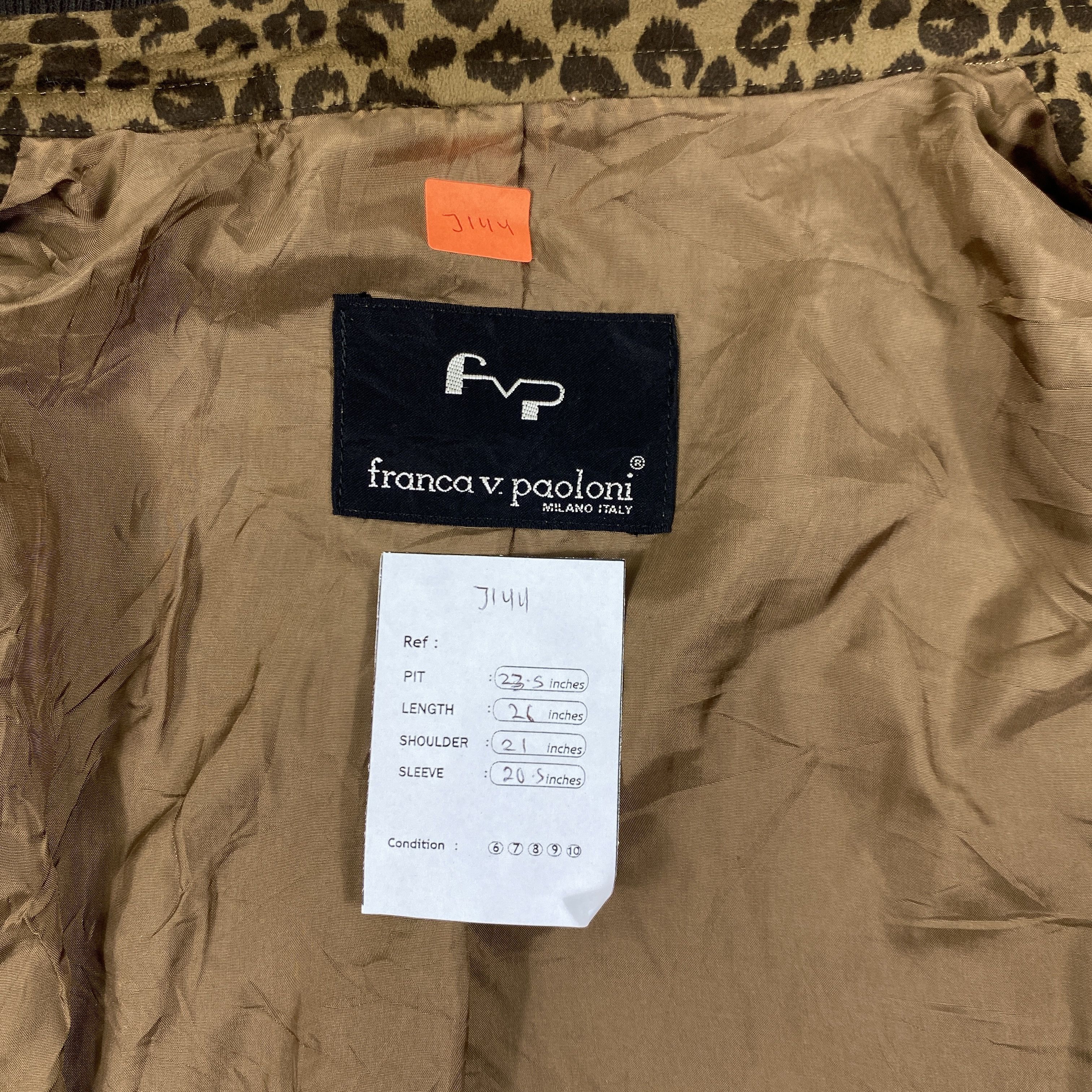 Vintage Vintage Franca V Paoloni Leopard Design -J144 Size US L / EU 52-54 / 3 - 4 Thumbnail