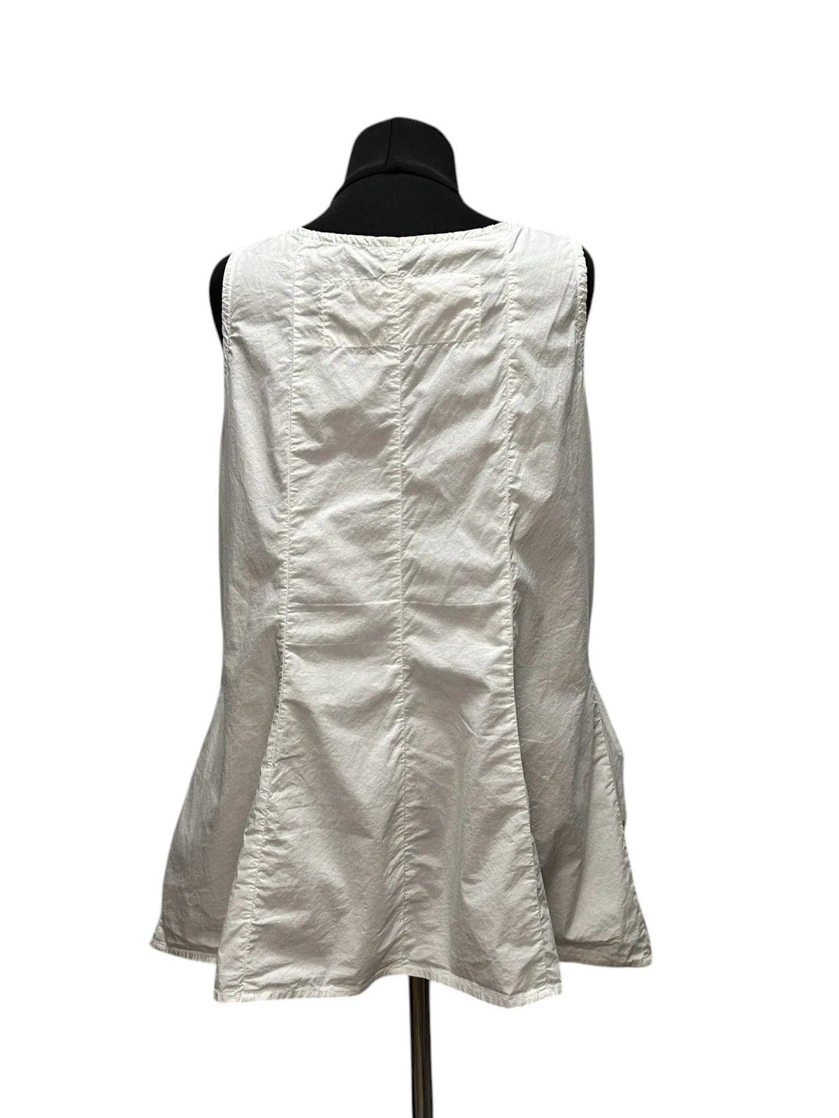 Rundholz Vintage White Midi Dress Minimalist Summer Boho Style Size M / US 6-8 / IT 42-44 - 2 Thumbnail