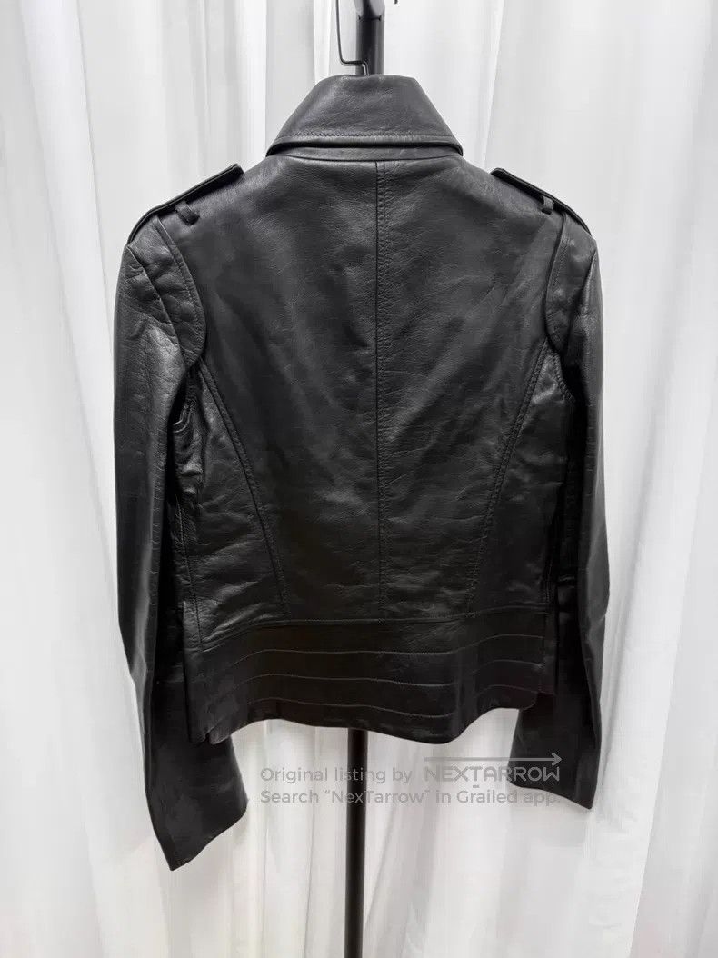 Maison Margiela Maison Margiela Diagonal Zip Removable Sleeve Leather Jac Size US XXS / EU 40 - 6 Thumbnail