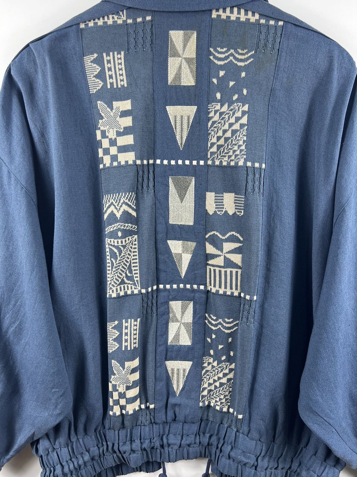 Lancel 🔥 VTG LANCEL PARIS GEOMETRIC ART PARACHUTE BOMBER JACKET Size US L / EU 52-54 / 3 - 12 Thumbnail