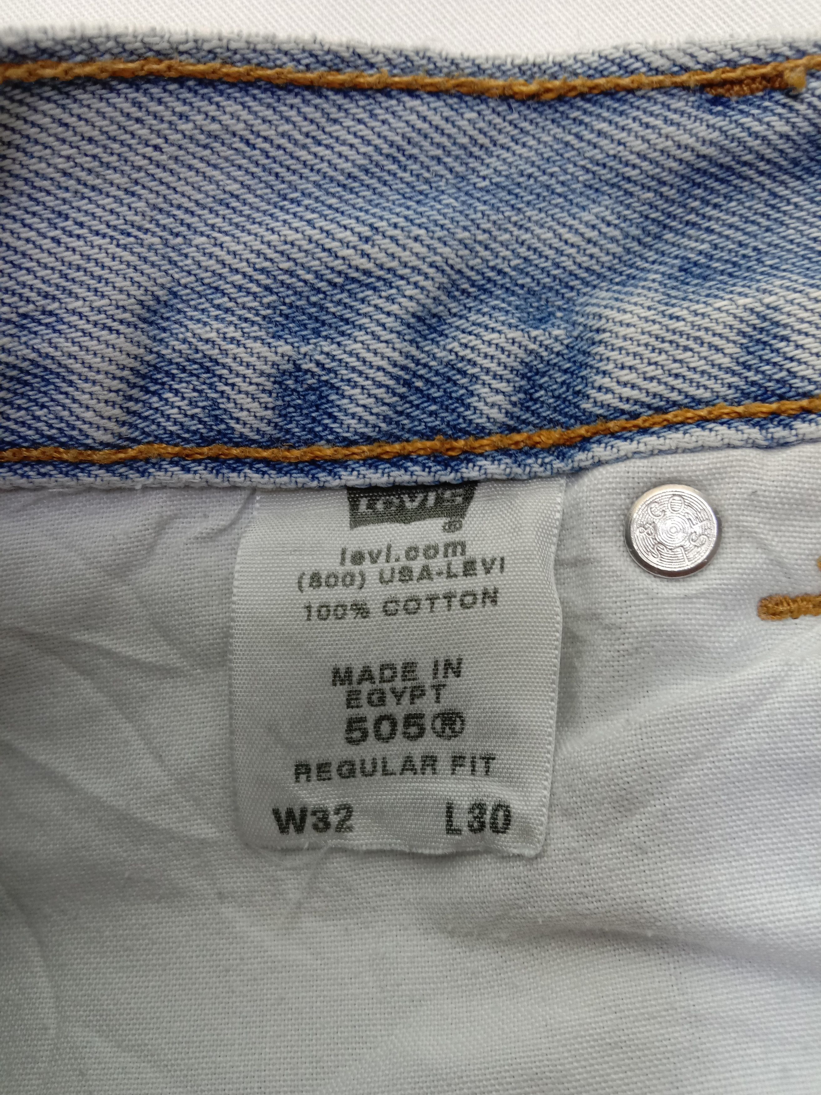Levi's Vintage Levi's 505 Jeans Light Wash Distressed Denim Size US 32 / EU 48 - 14 Thumbnail