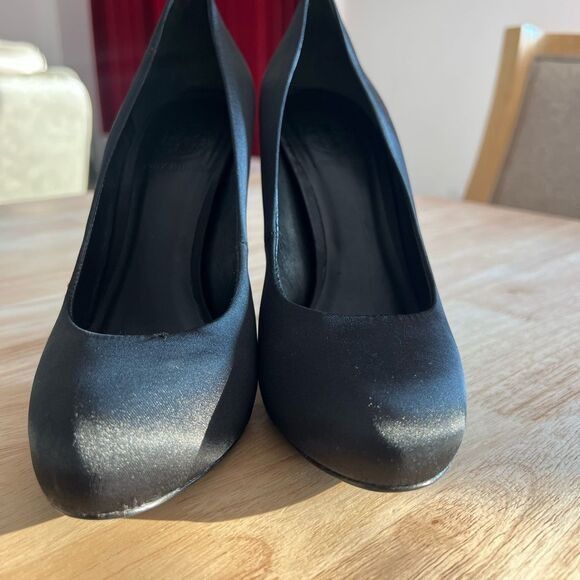 Tory Burch Tory Burch Jenna Satin Heels Pumps Womens 8.5 Black Hidden P Size US 7 / IT 37 - 7 Thumbnail