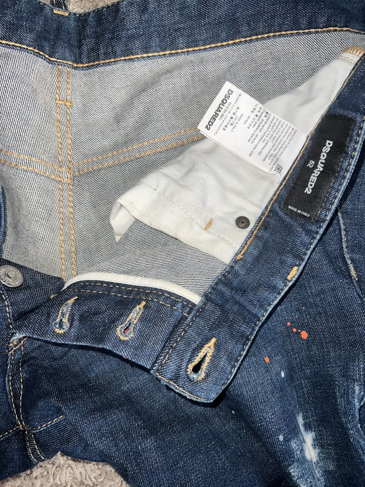 Dsquared2 SUPER SKINNY DISTRESSED DSQUARED2 CLEMENT JEANS Size US 34 / EU 50 - 6 Thumbnail