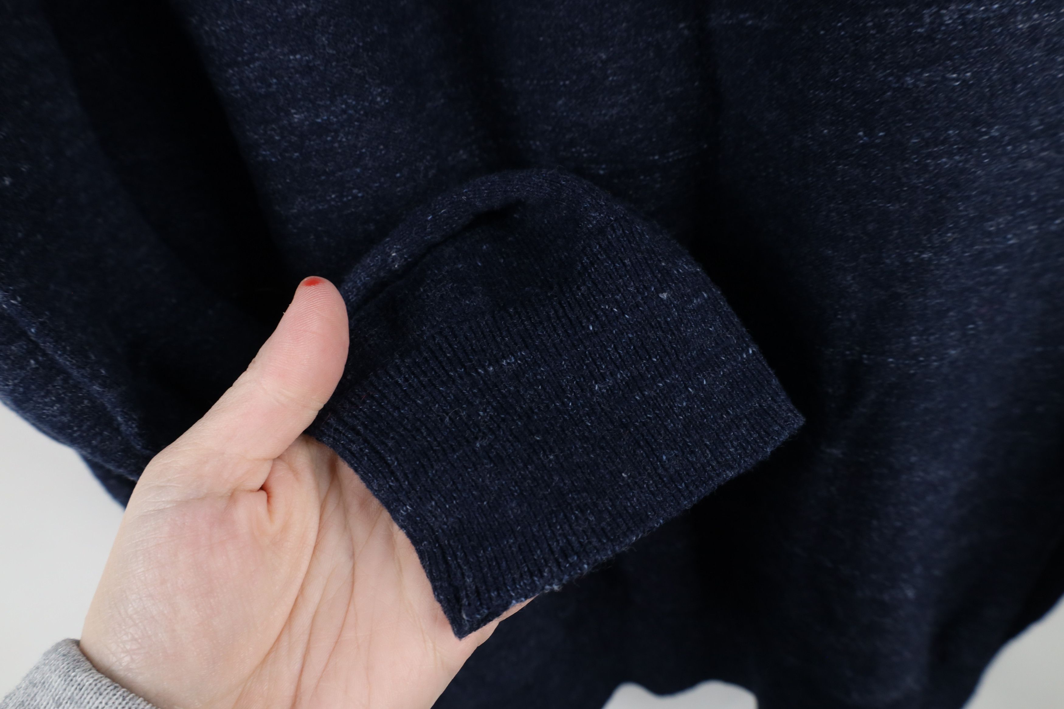 J.Crew × Vintage New J Crew Raglan Budded Cotton Knit Crewneck Sweater Blue Size US XL / EU 56 / 4 - 6 Thumbnail