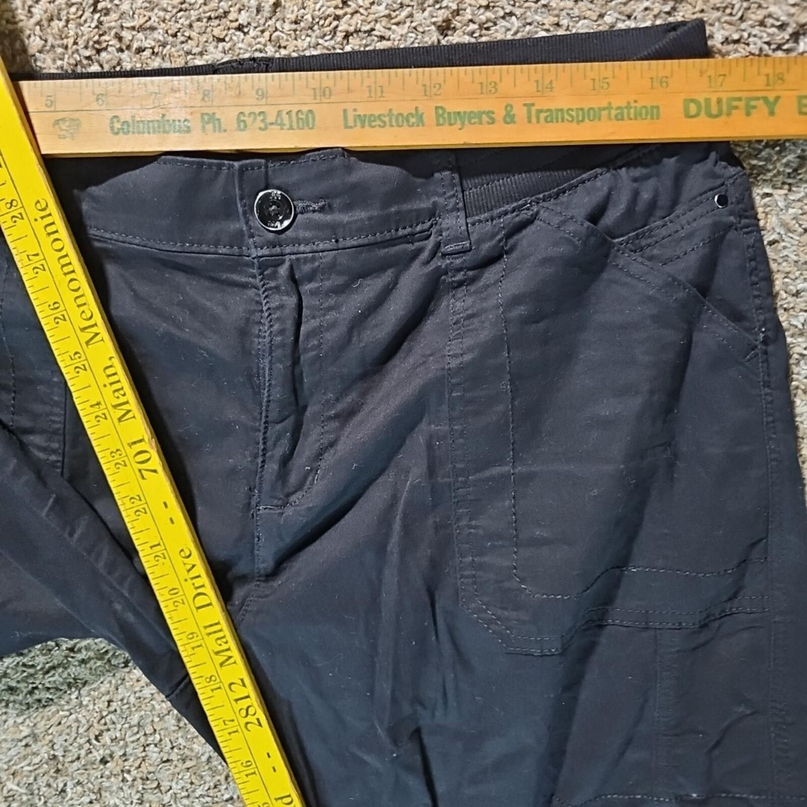 Lee Lee Relaxed Fit Mid Rise 14M Black Capris Size 36" / US 14 / IT 50 - 4 Thumbnail