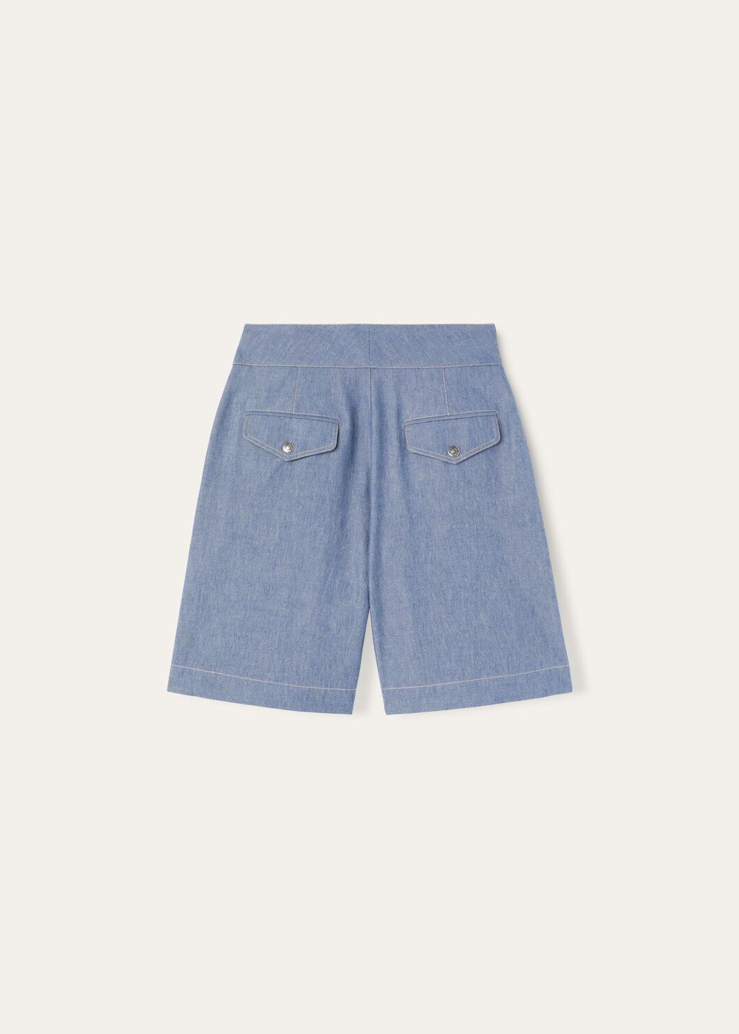 Loro Piana o1srvl11e0825 FAO6411 Valmar Bermuda Short in Light Blue Size 26" / US 2 / IT 38 - 6 Thumbnail
