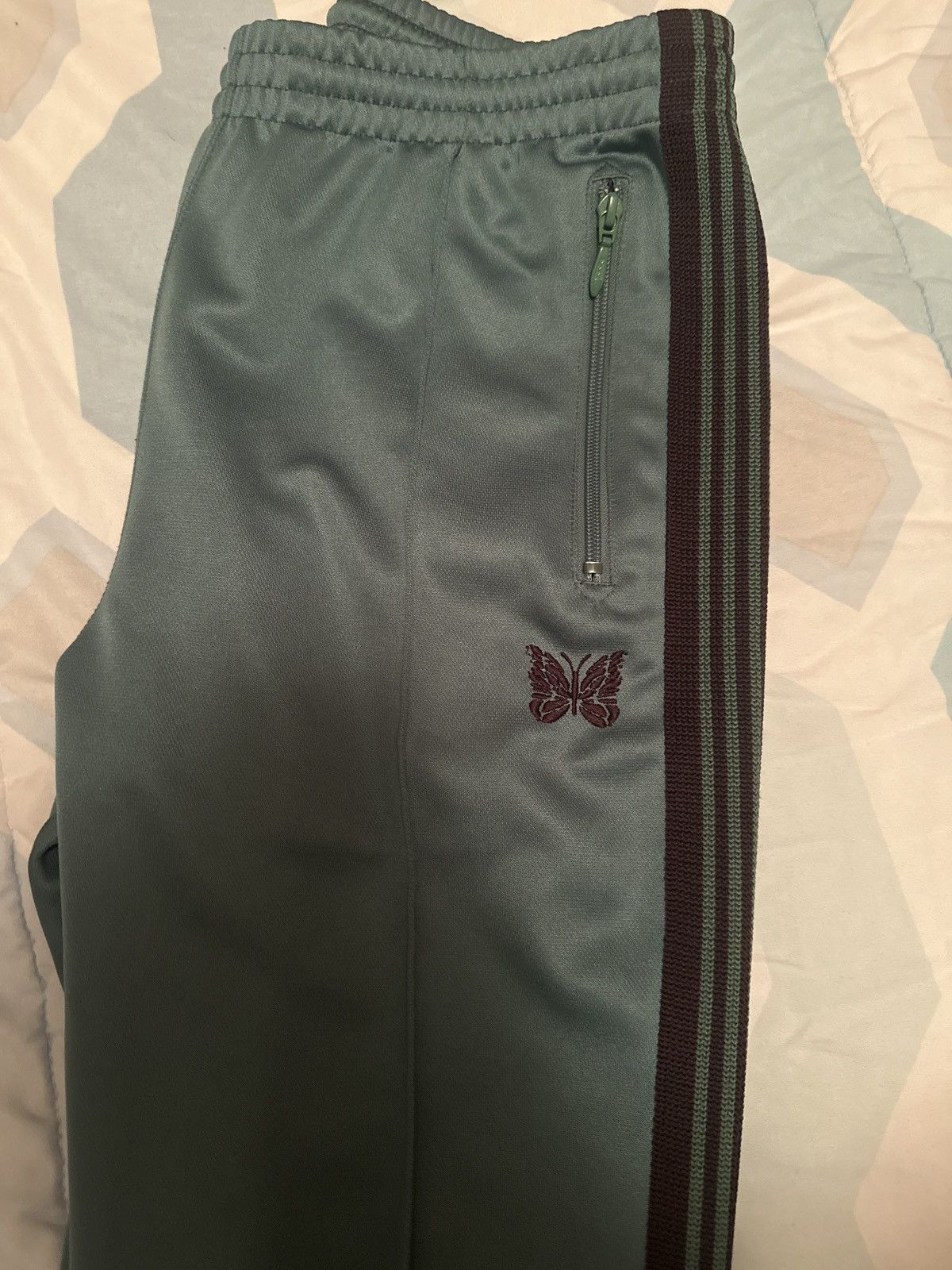 Needles Needles Green Narrow Sweatpants Size US 32 / EU 48 - 16 Thumbnail