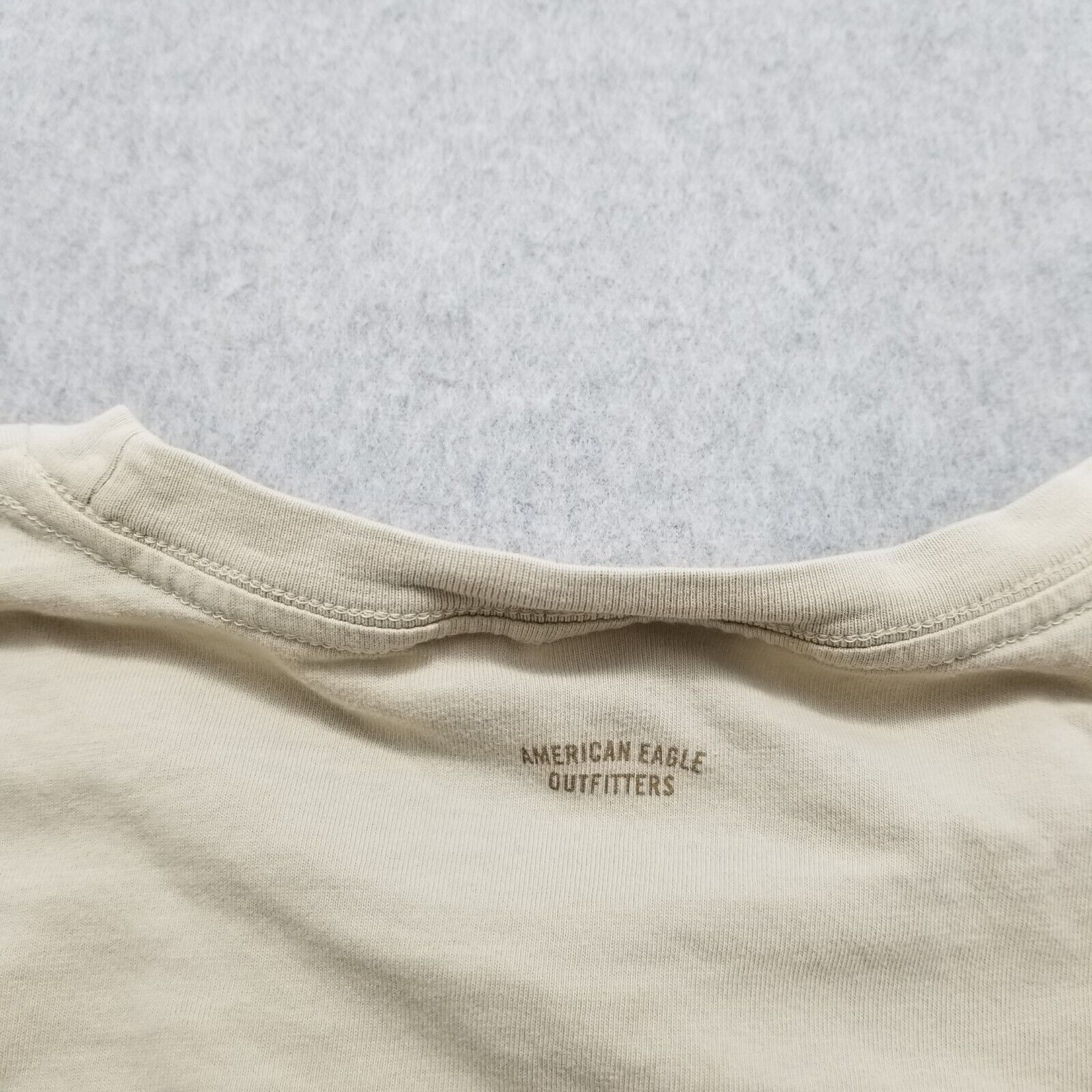 American Eagle Outfitters American Eagle Shirt Womens XL Beige Round Neck Size XL / US 12-14 / IT 48-50 - 13 Thumbnail
