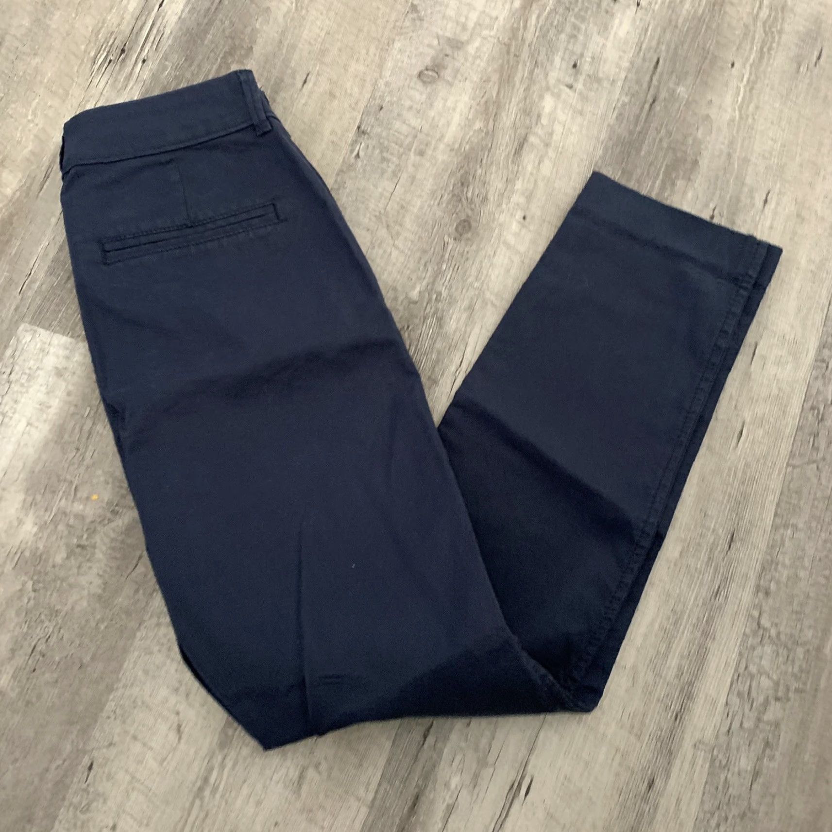 Old Navy VINTAGE not applicable; Old Navy Chino Pants Womens Sz 0 Blue Pixie Mid-Rise Cropped Skinny Leg Trousers Size 25" / US 0 / IT 36 - 4 Thumbnail