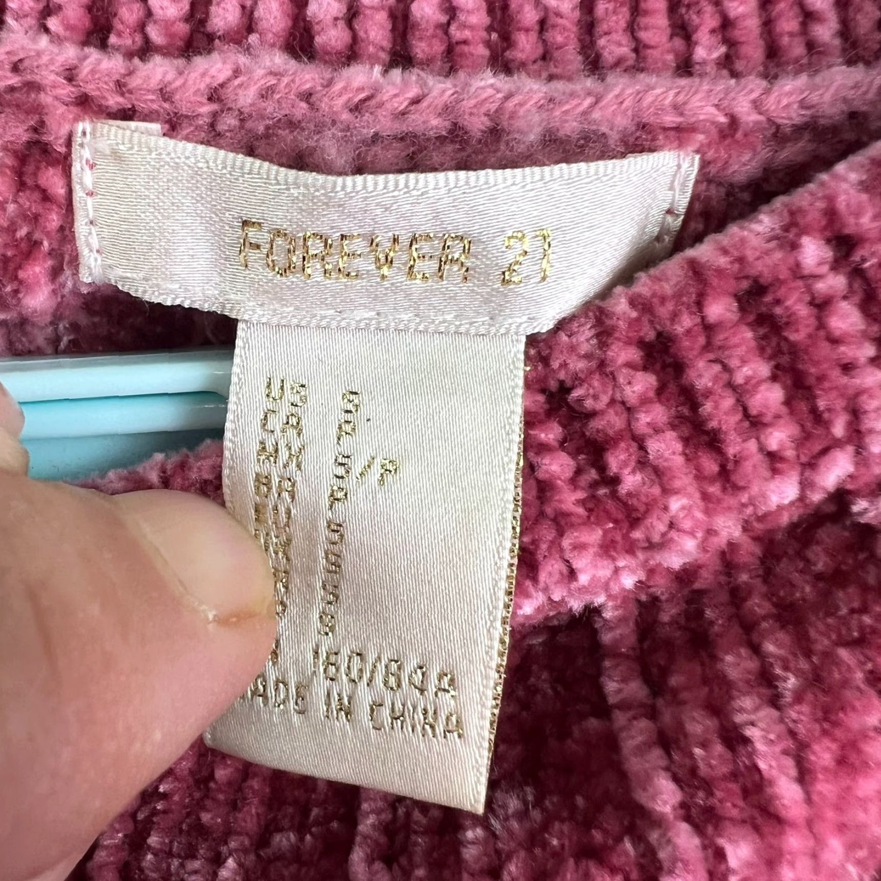 Forever 21 Forever 21 Sweater Womens Cropped Soft Pink Size S Boat Neck Knit Pullover Cap Sleeve Casual Bohemian Classic Colorful Fall Spring Winter 52 in. Chest Size S / US 4 / IT 40 - 4 Thumbnail