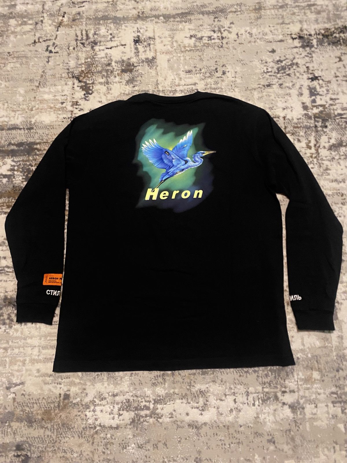 Heron Preston Heron Preston Classic Swan Long Sleeve T-Shirt Size US M / EU 48-50 / 2 - 7 Thumbnail