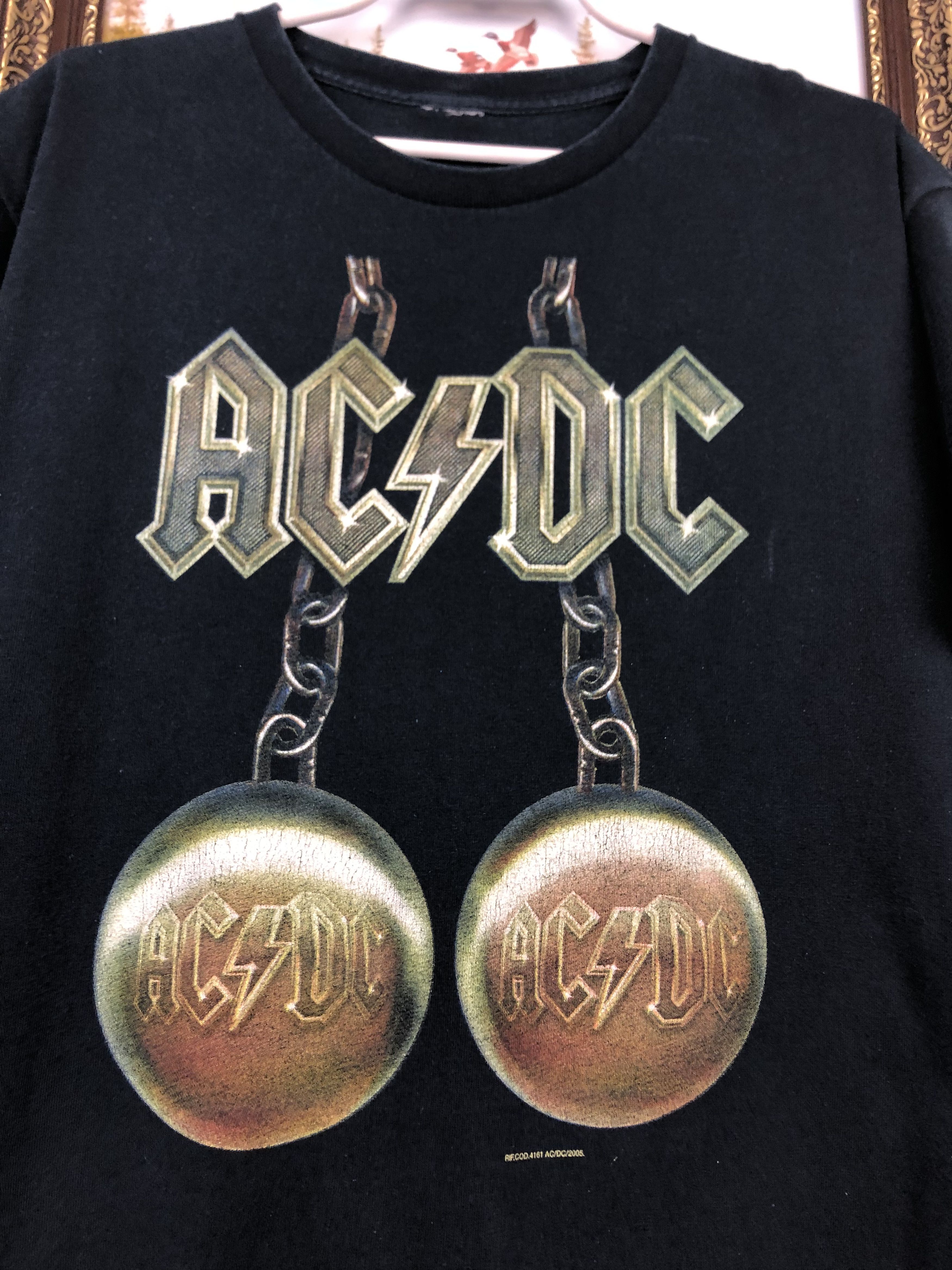 Vintage Vintage AC/DC Big Balls Band Graphic Tee Over Print Shirt Size US M / EU 48-50 / 2 - 5 Thumbnail