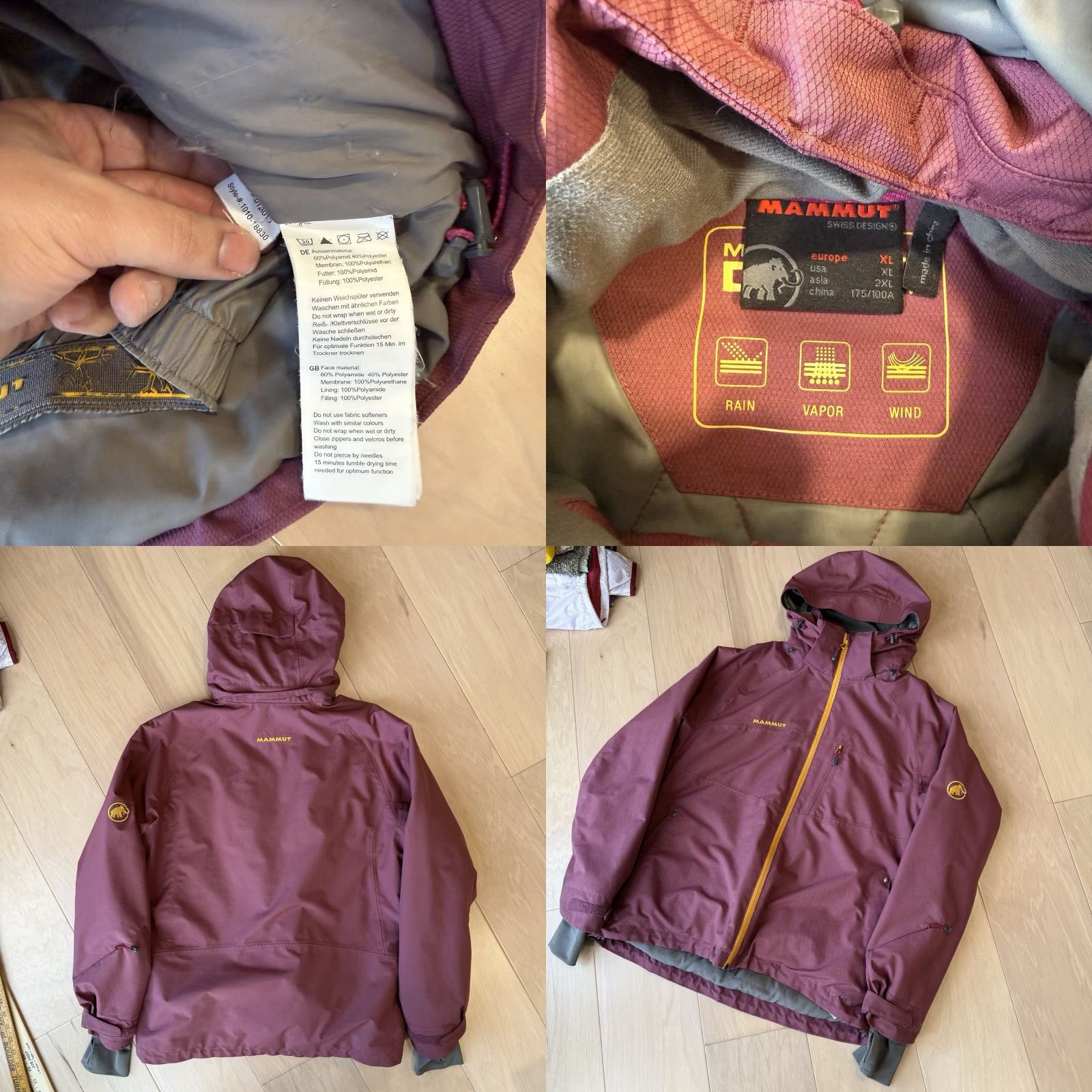 Mammut Mammut Robella HS Jacket Women's XL Purple Pink Full Zip Winter Outerwear Ski Size XL / US 12-14 / IT 48-50 - 8 Thumbnail