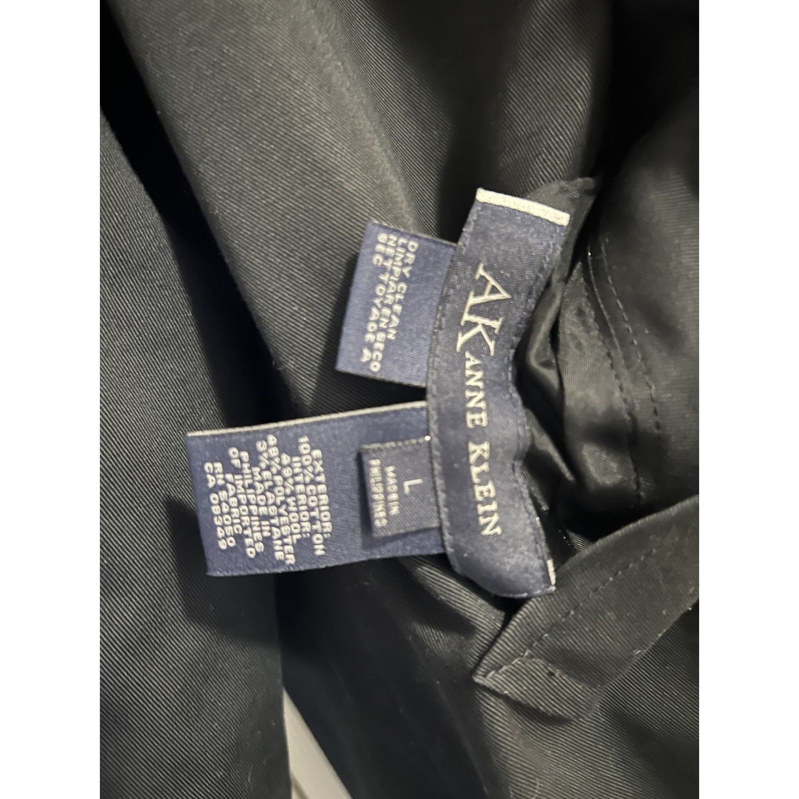 Anne Klein Anne Klein Reversible Plaid Black Trench Coat Womens Large Size L / US 10 / IT 46 - 4 Thumbnail