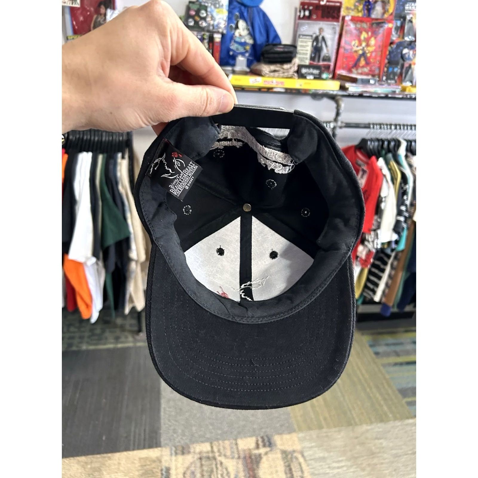 Disney VINTAGE Disney Beauty And The Beast The Broadway Musical Snapback Hat Cap 90s Unisex Adults One Size Black Baseball Cap Hat Size ONE SIZE - 7 Thumbnail
