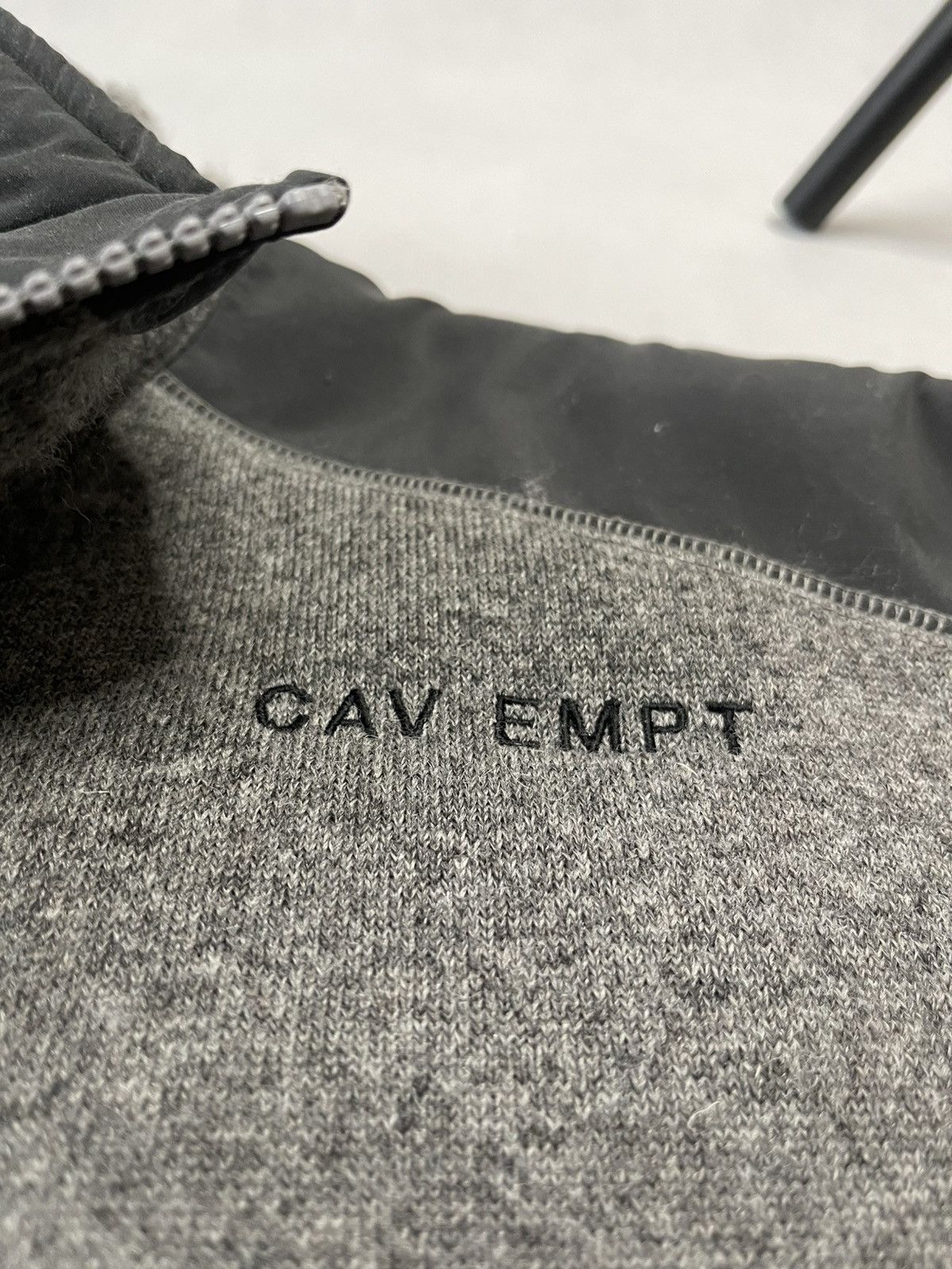 Cav Empt ‼️ SS21 Cav Empt C.E. Grey Furry Back Fleece Zip Up Jacket ‼️ Size US L / EU 52-54 / 3 - 11 Thumbnail