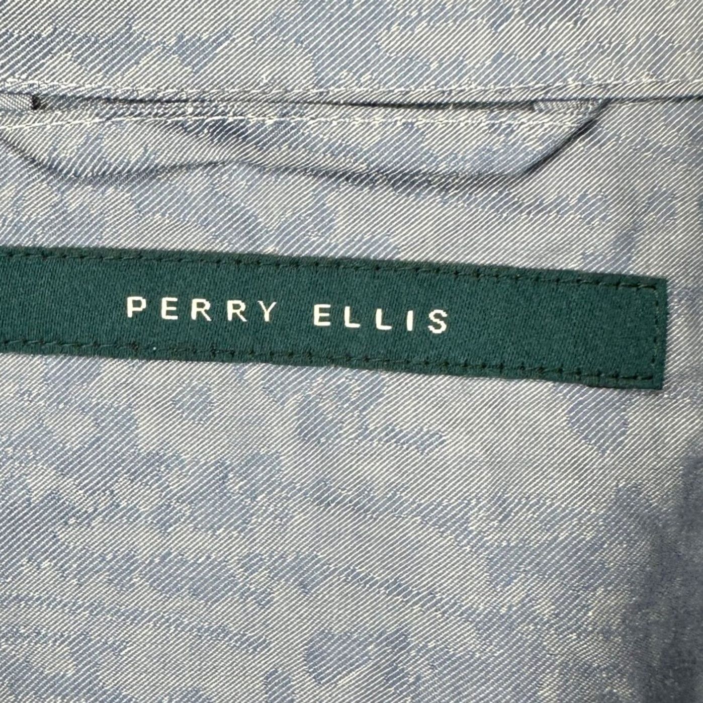 Perry Ellis Perry Ellis Button Up Shirt Mens 2XL Blue Camo Short Sleeve Casual New Size US XXL / EU 58 / 5 - 4 Thumbnail