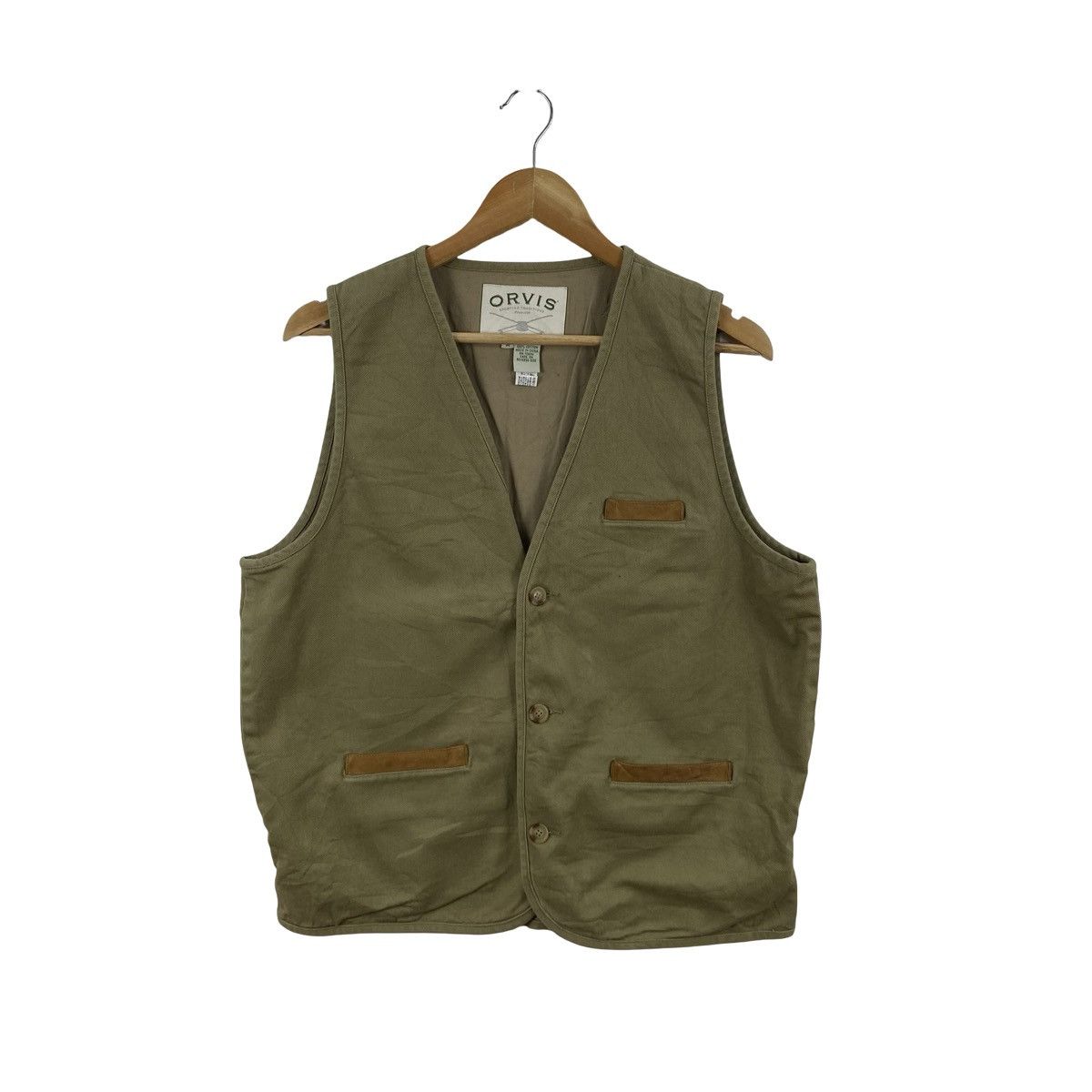 Orvis ORVIS SPORTING TRADITIONS Utility Vest Leather Trim Button Size US M / EU 48-50 / 2 - 4 Thumbnail