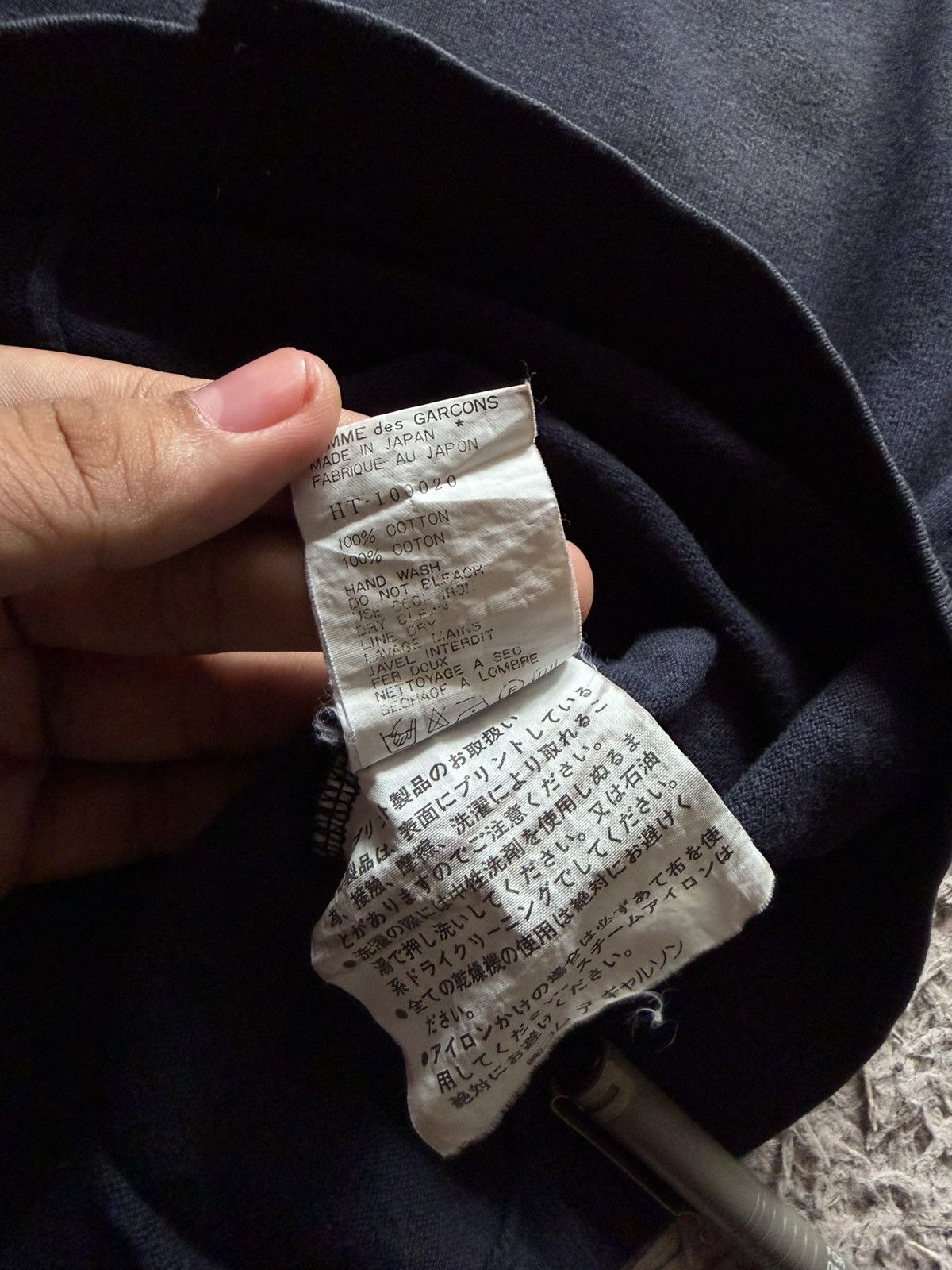 Comme des Garcons Homme Plus Comme des Garcons Homme Split Logo Longsleeve Size US L / EU 52-54 / 3 - 9 Thumbnail