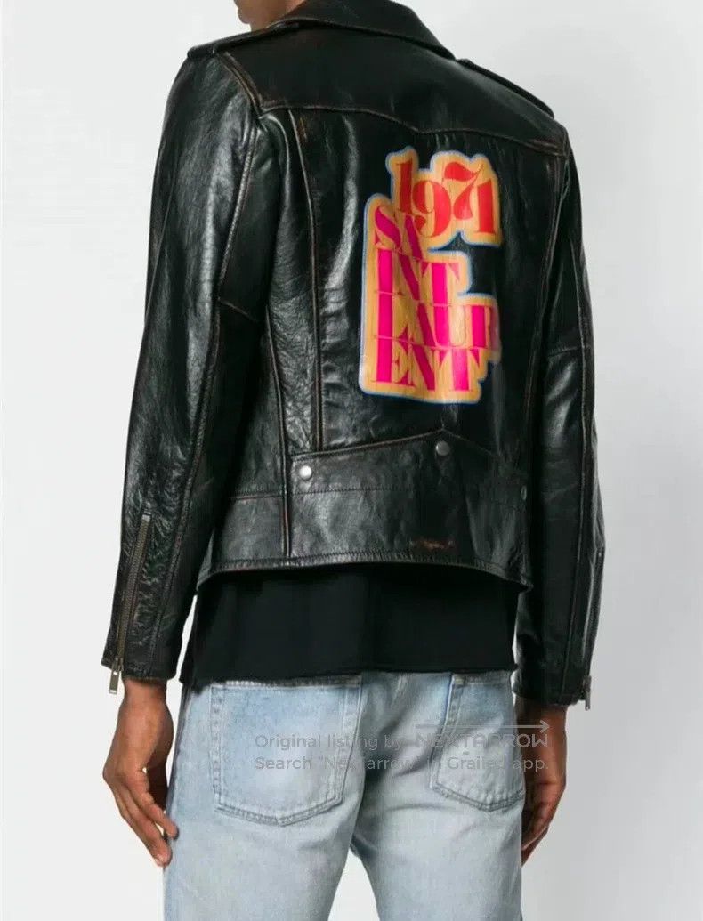 Saint Laurent Paris Saint Laurent Paris Leather Jacket Size US S / EU 44-46 / 1 - 9 Thumbnail