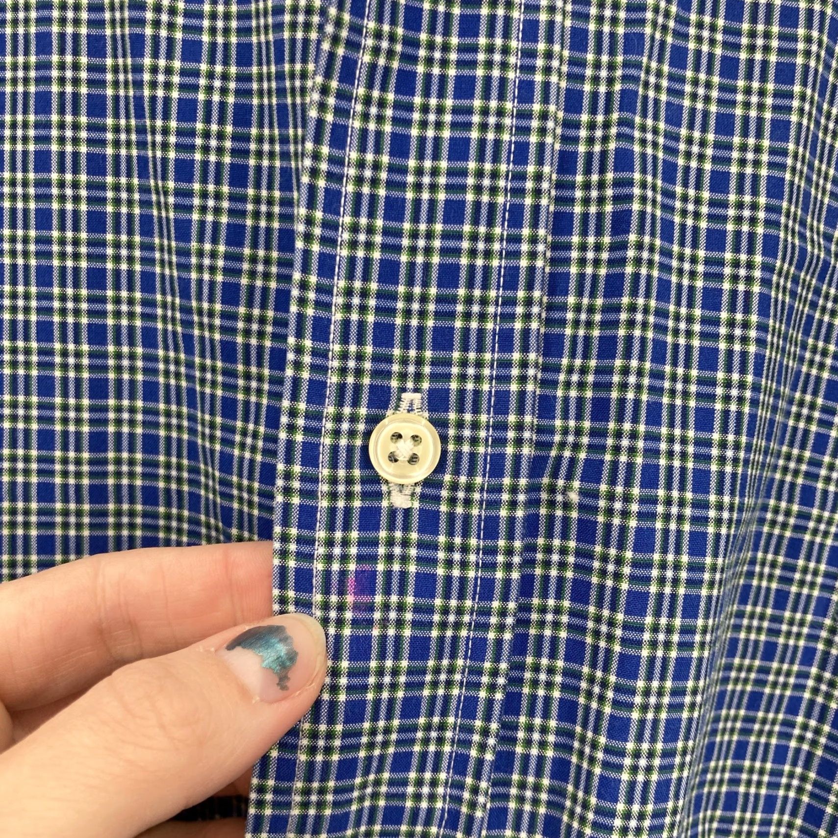 Ralph Lauren Polo Ralph Lauren Shirt Mens 4XB Blue Plaid Classic Fit Long Sleeve Big & Tall Size US XXL / EU 58 / 5 - 5 Thumbnail