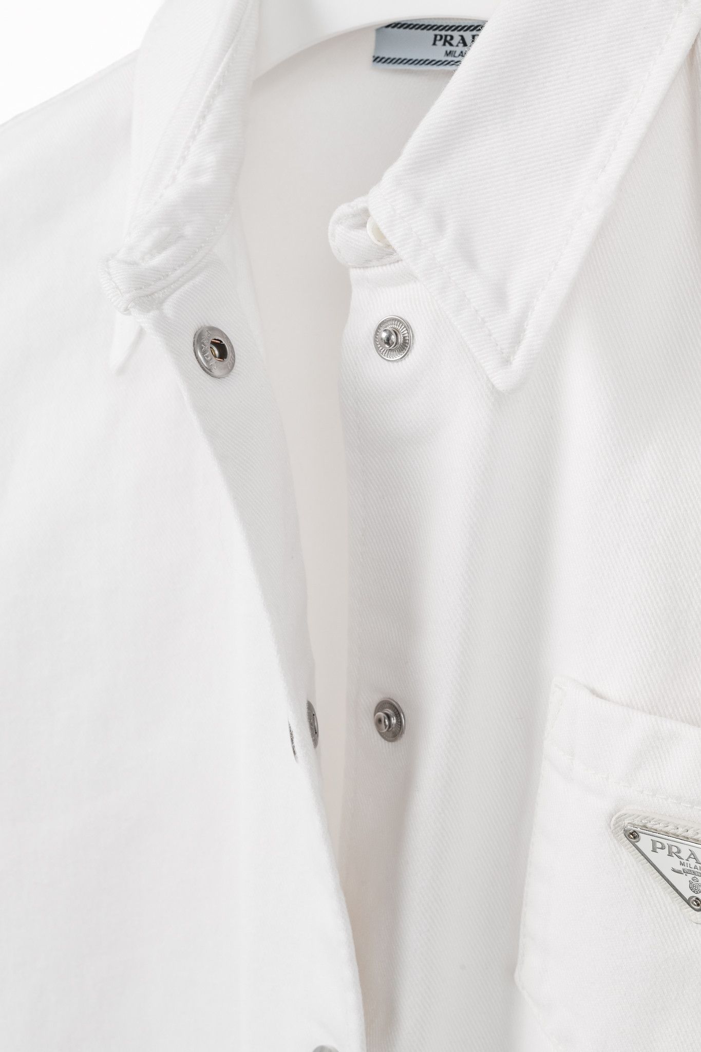 Prada Prada White Distressed Organic Denim Playsuit Size 27" / US 4 / IT 40 - 10 Thumbnail