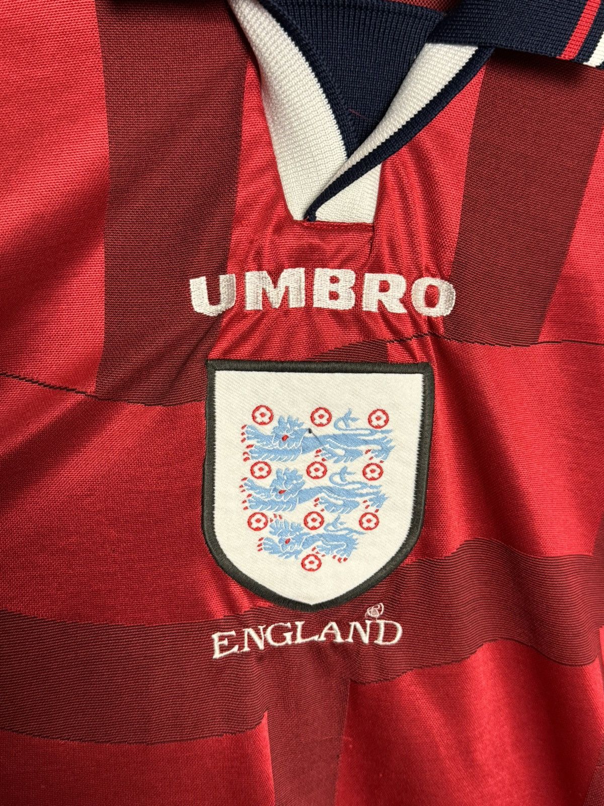 Umbro England National Team 97/99 Away Football Jersey T-Shirt Size US L / EU 52-54 / 3 - 3 Thumbnail