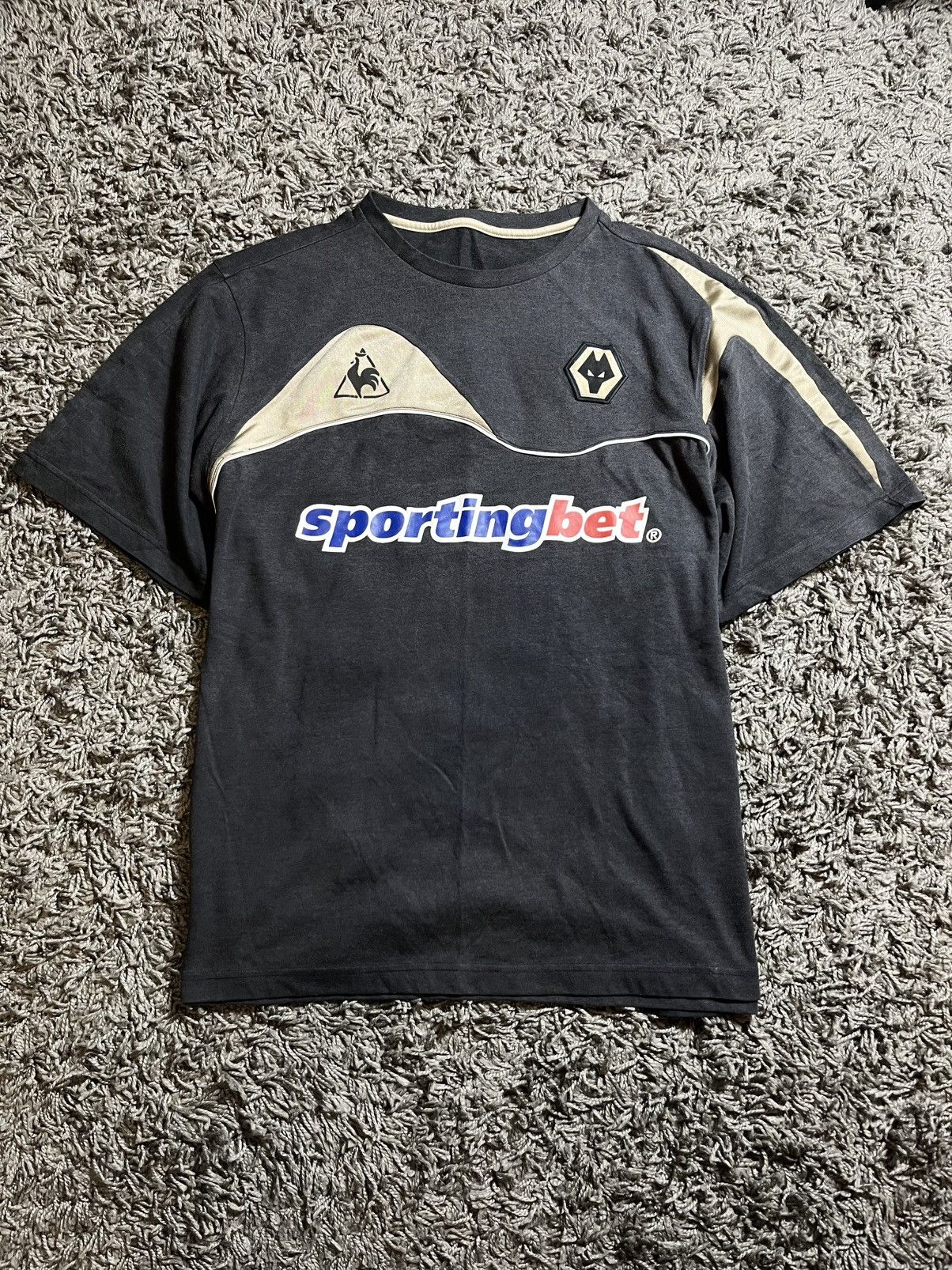 Le Coq Sportif WOLVERHAMPTON LE COQ SPORTIF 2009/10 TRAINING COTTON JERSEY Size US L / EU 52-54 / 3 - 1 Thumbnail