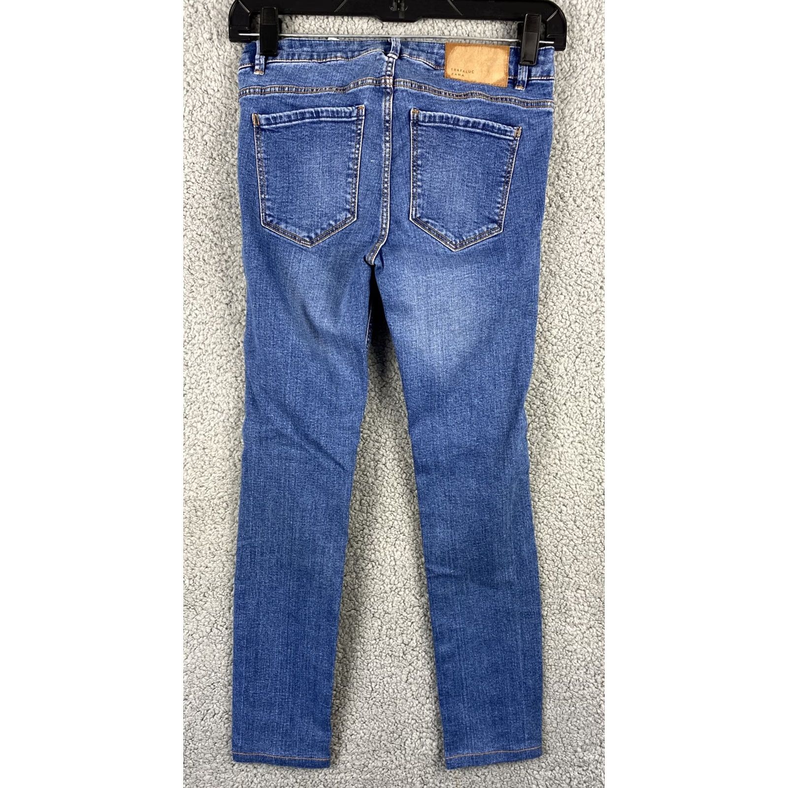 Zara Zara Jeans Skinny Ankle Women's Size 2 Mid Rise Stretch Denim Dark Wash 31-24 Size 26" / US 2 / IT 38 - 8 Thumbnail